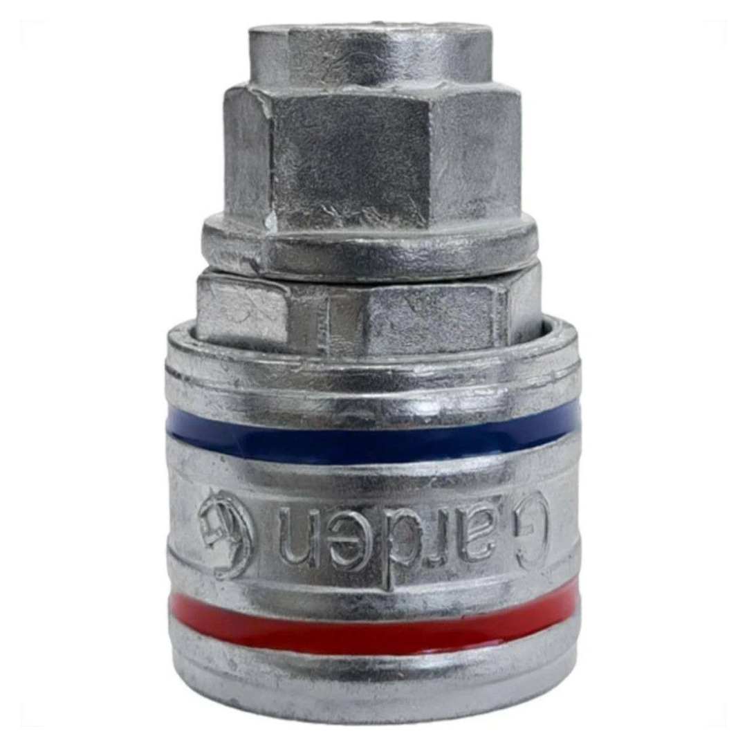 Engate Rápido Para Ar 1/4" X 1/4" Fêmea Com Rosca Cromado 10400E Garden