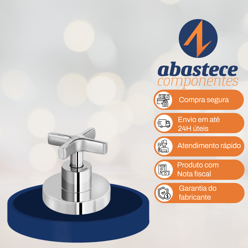 Acabamento Registro Base Docol 1/2", 3/4" E 1" Invicta Docol 00723106