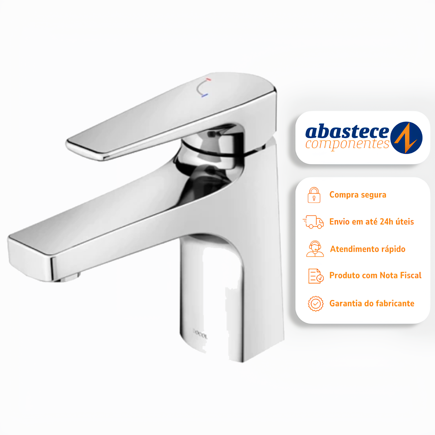 Misturador Monocomando para Lavatório de Mesa Lift Docol 00795906