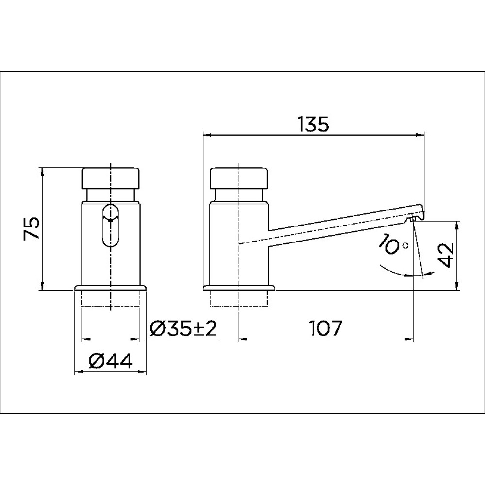 Dispensador Sabonete/Detergente Pressmatic 17200006 Docol