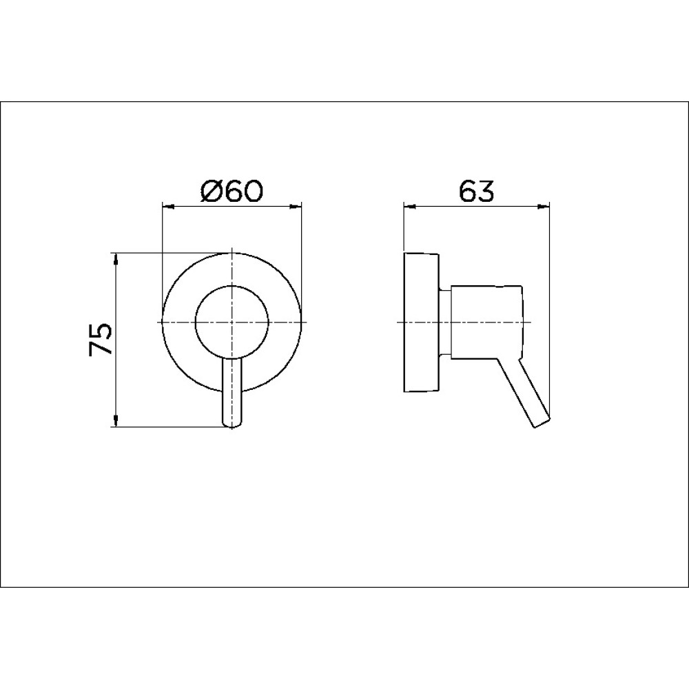 Acabamento para registro DocolBase 1/2", 3/4" e 1" Lóggica Docol