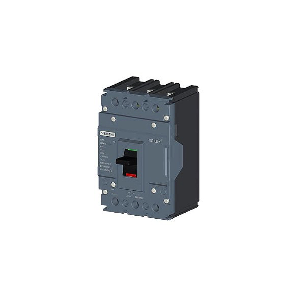 Disjuntor Caixa Moldada Tripolar 100A 10Ka 380V 3Vj10 Siemens