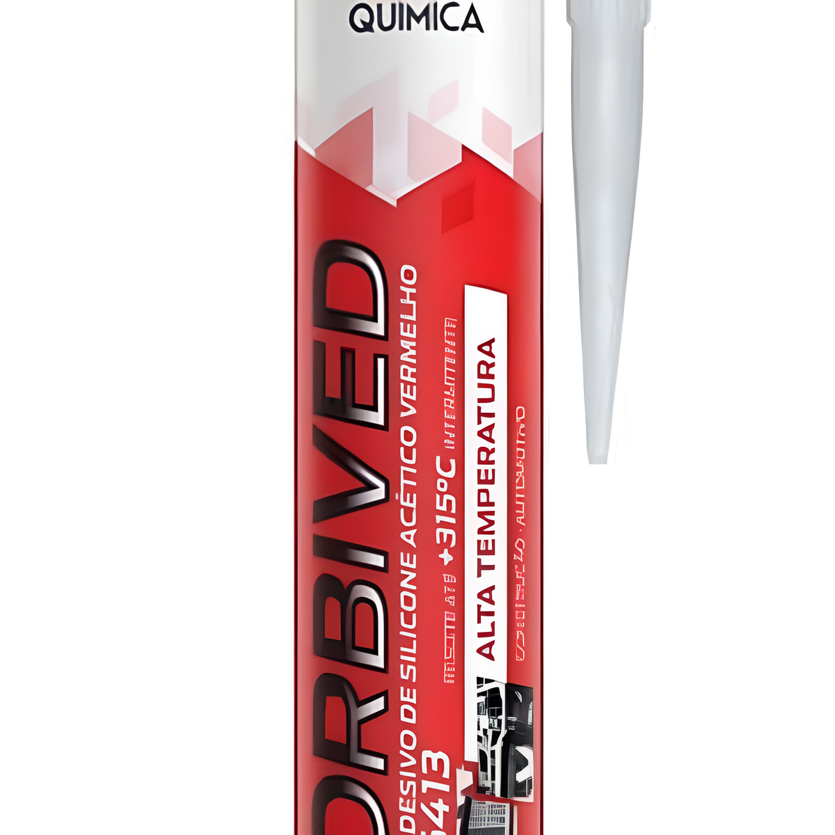 Silicone Vermelho Acetico Alta Temperatura 250G Orbi