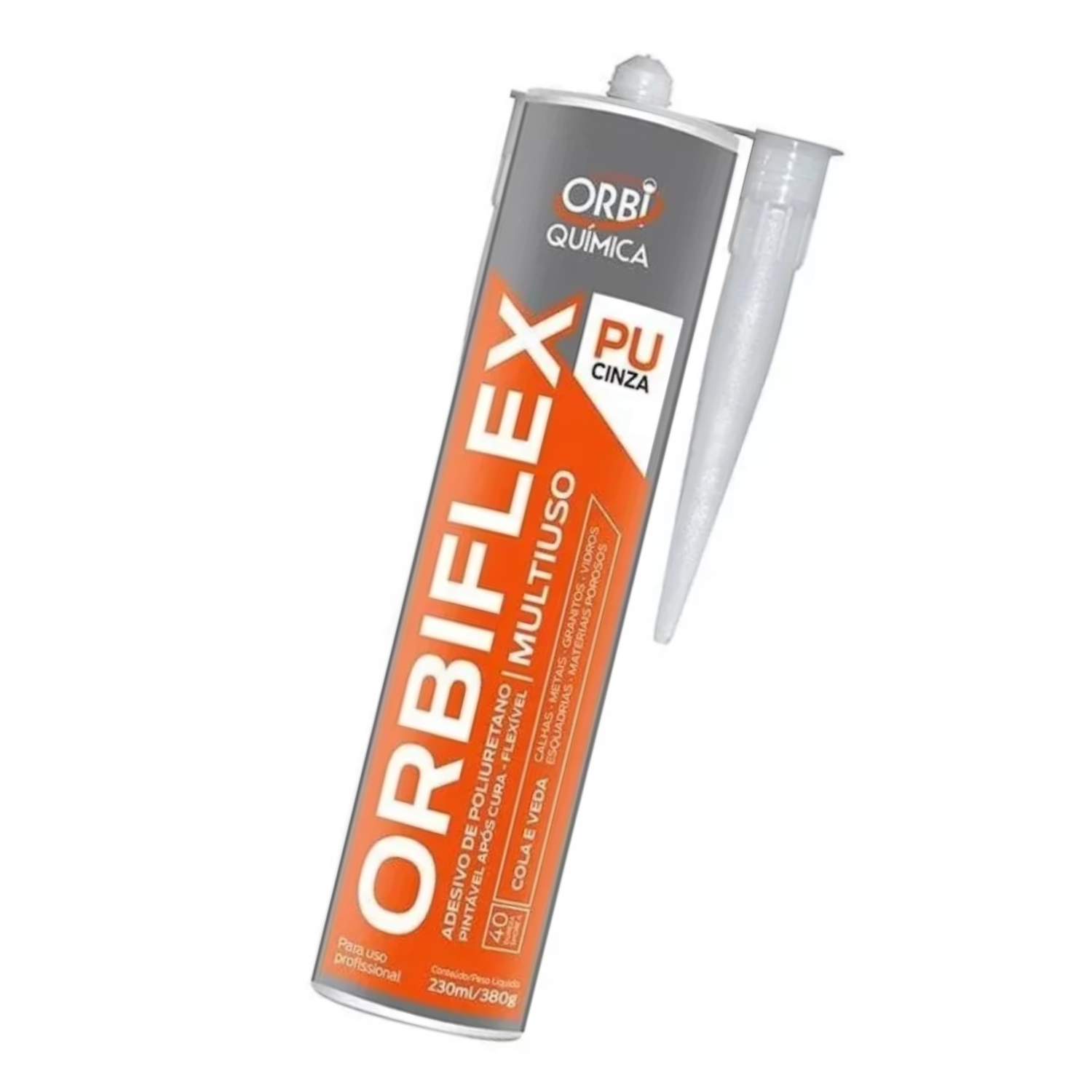 Silicone Pu40 Selante Orbiflex 230 Ml 380 Gr Orbi Química