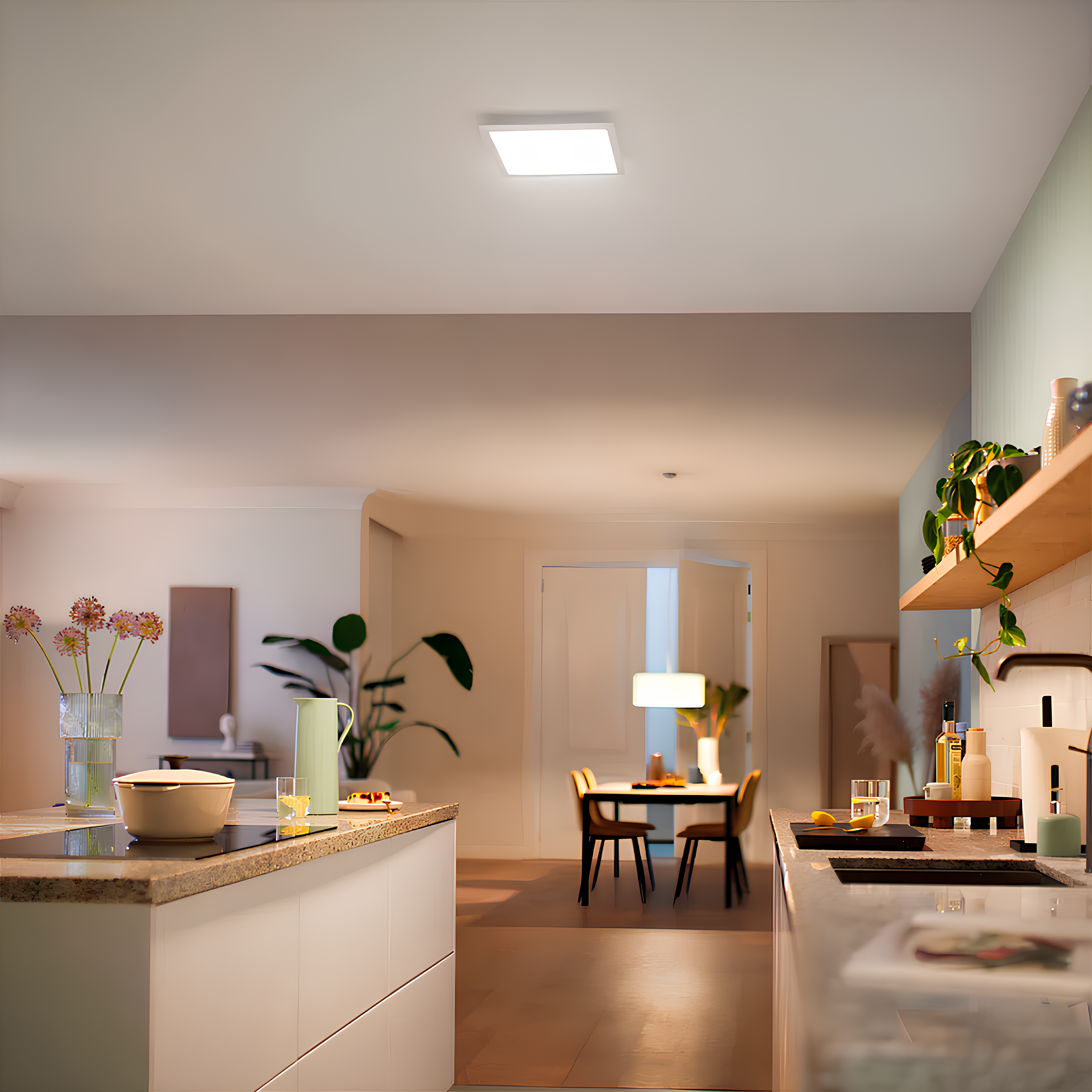 Luminária Embutir Led Quadrada 6W 400Lm Bivolt Dl252 Philips