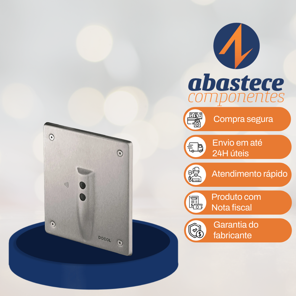Válvula de mictório embutida Docol Eletric 00442416 Docol