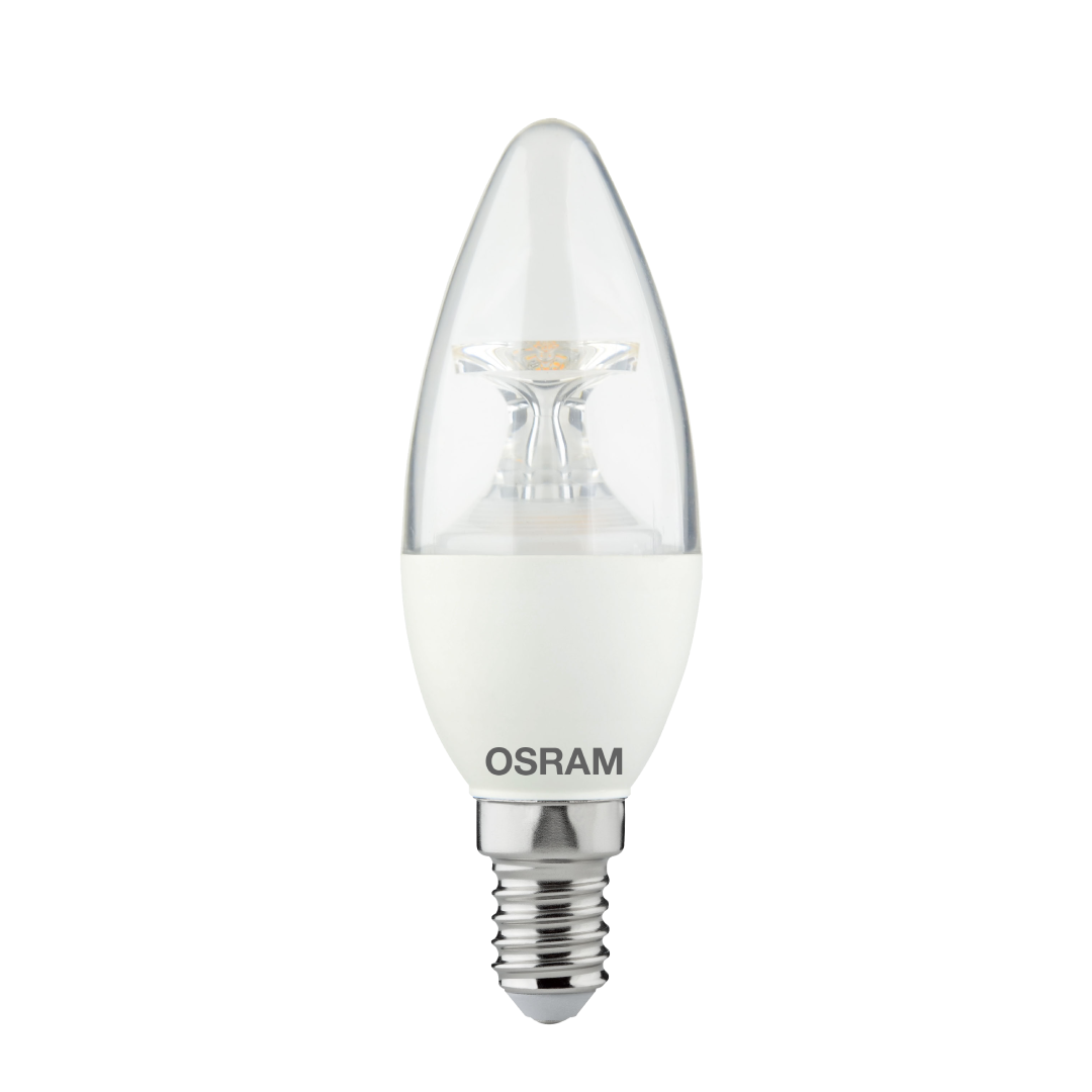 Lampada Led Vela Clara Dim 4W 2700K 220V 350Lm E14 Osram