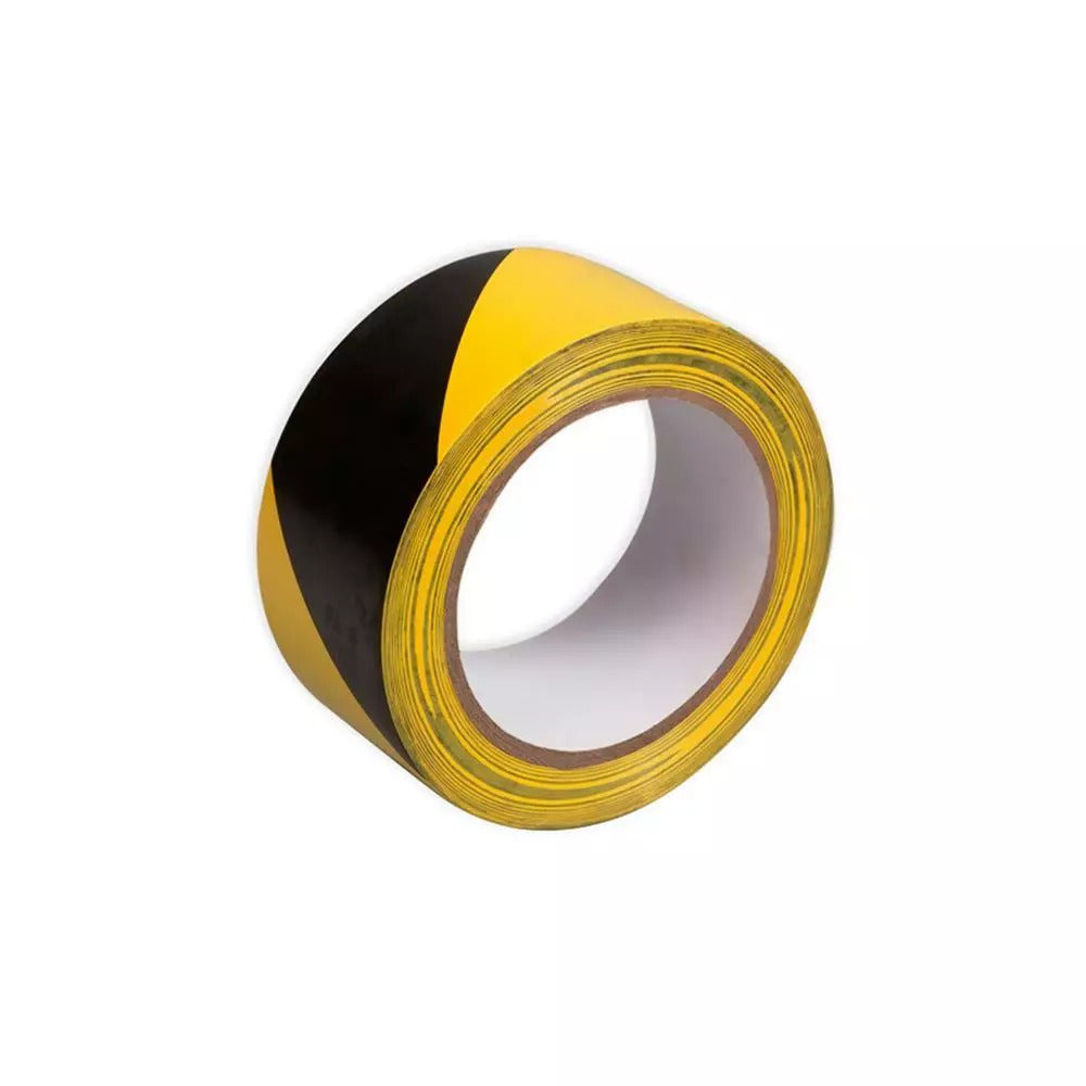 Fita Zebrada Amarelo E Preto 70Mm X 160Metros Seal Tape