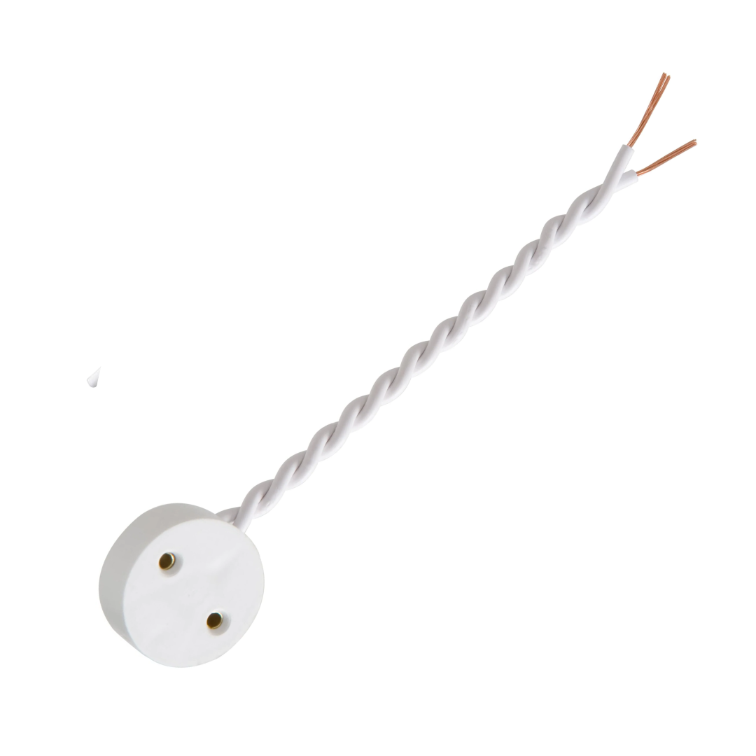 Soquete Rabicho Para Lampada Tubular T8 Com 2 peças
