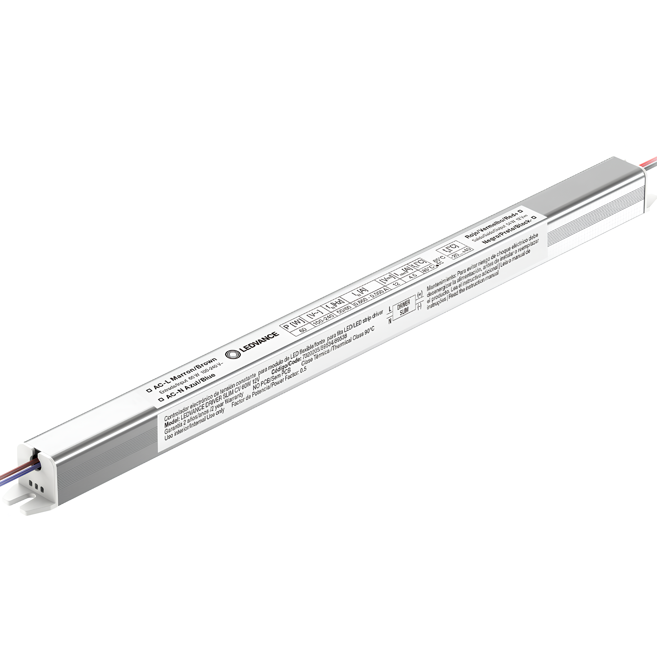 Driver Slim Para Fita Led 60W 12V Ip20 Bivolt Ledvance