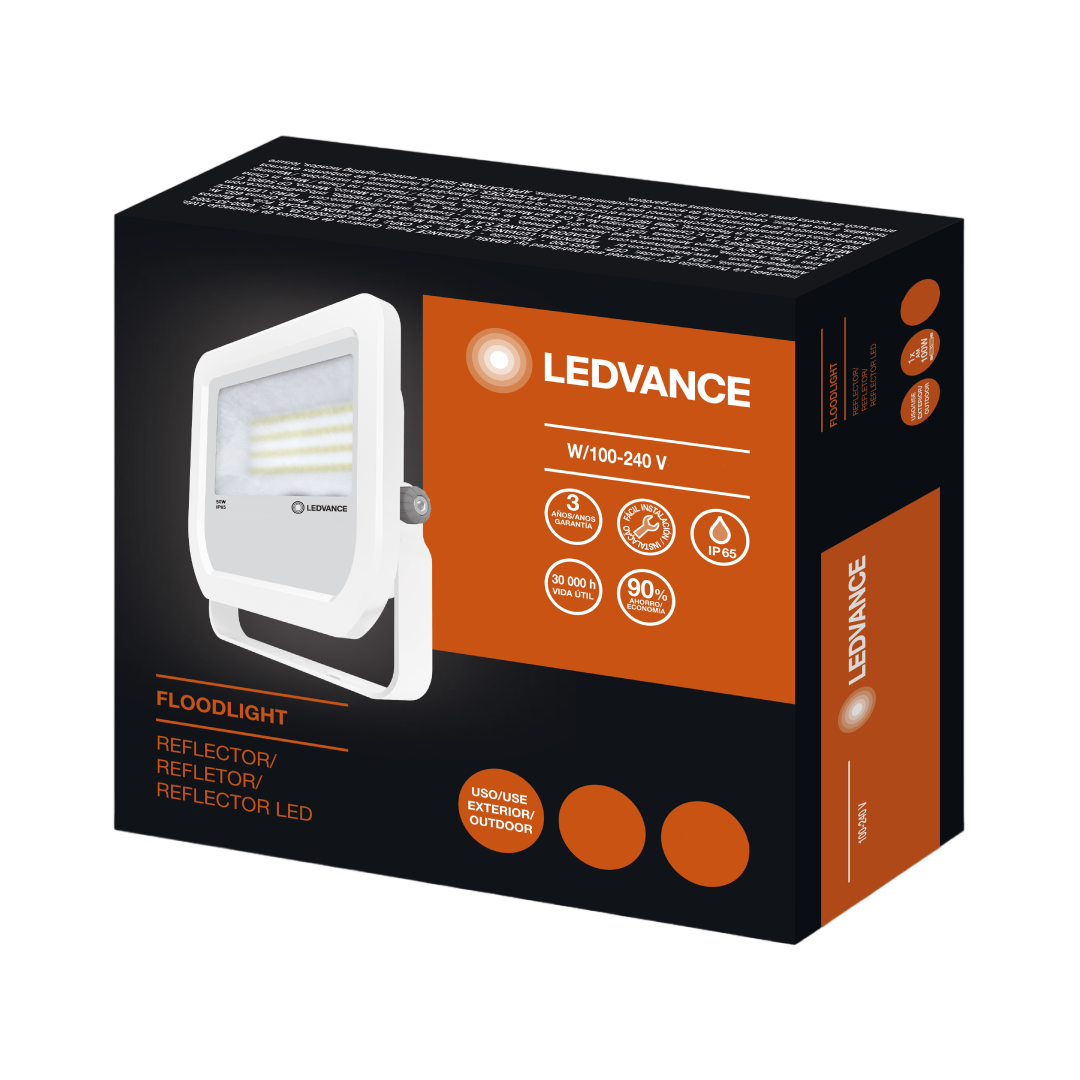 Refletor Led Floodlight Pfm Branco 10W 1100Lm Ip65 Ledvance