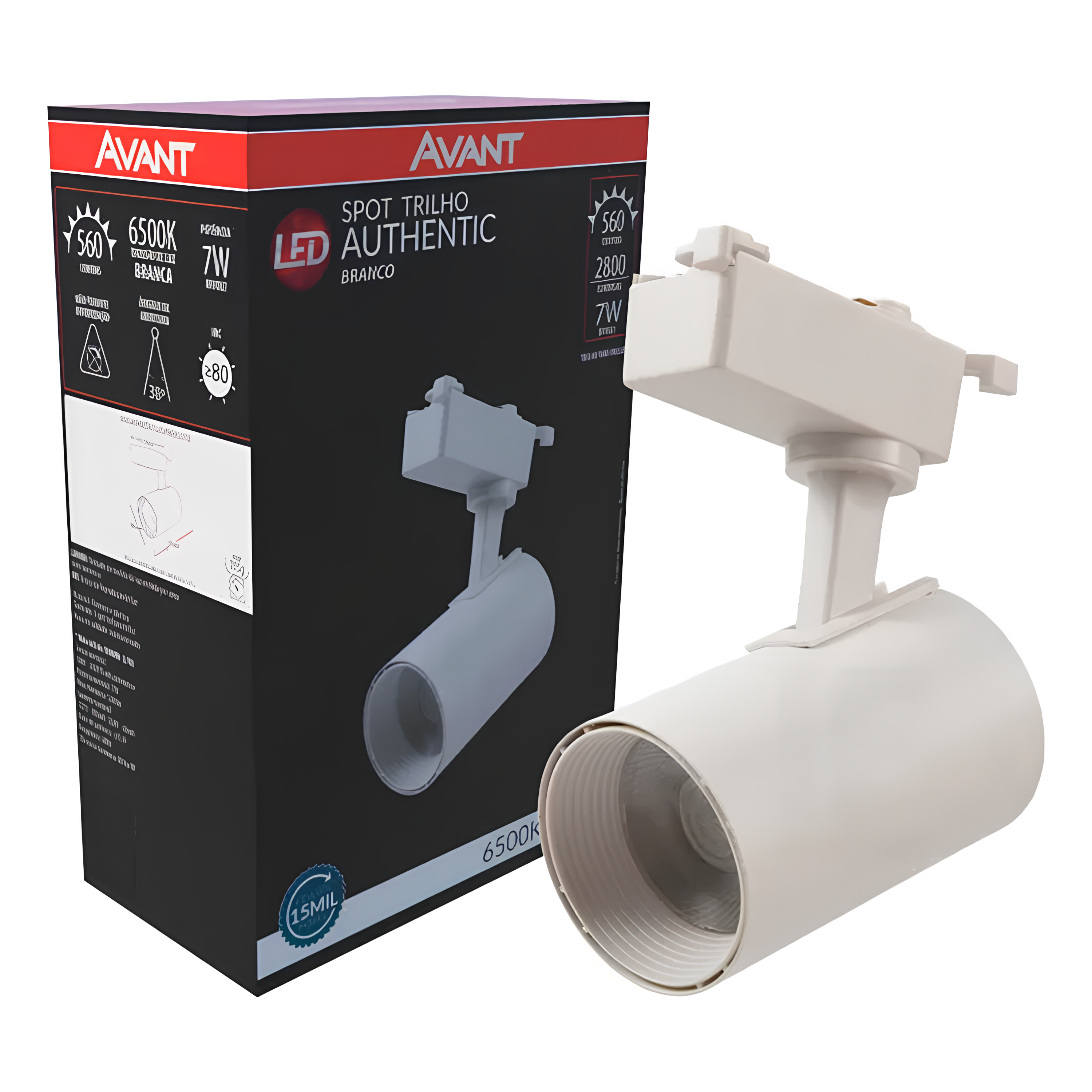 Spot Para Trilho Authentic Branco 7W Bivolt Avant