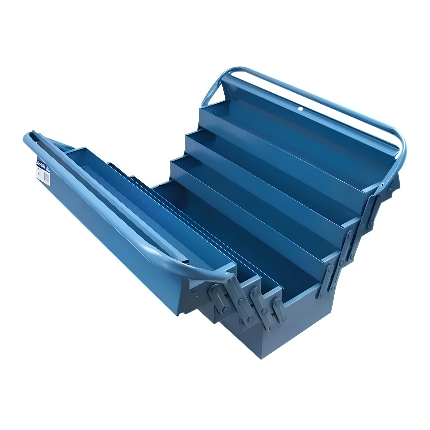 Caixa Para Ferramenta Sanfonada 7 Gavetas Azul