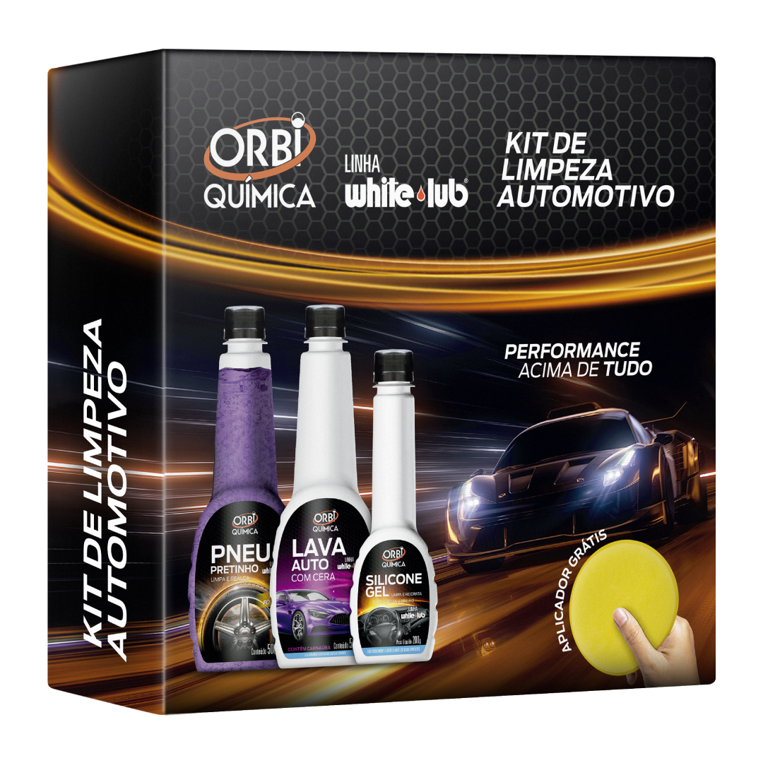 Kit Limpeza Automotiva White Lub Orbi Química