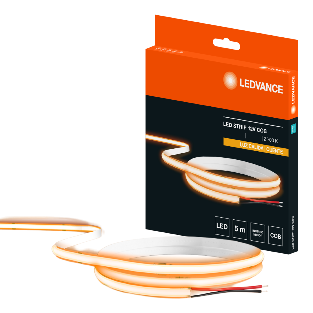 Fita Led Cob Value 5M 9W/m 855 lm/m Irc80 Ip20 12V Ledvance