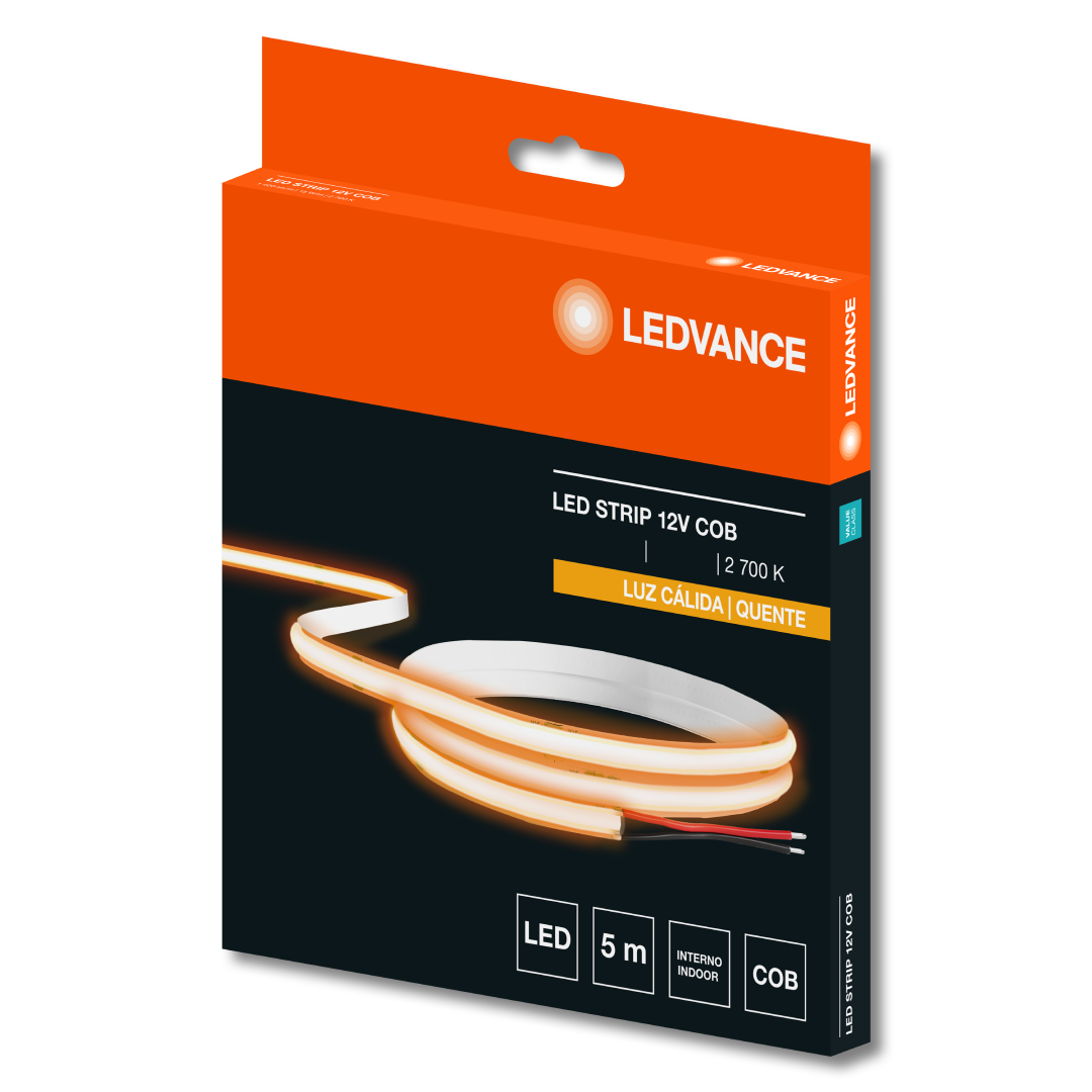 Fita Led Cob Value 5M 15W/m 1400lm/m Irc80 Ip20 12V Ledvance