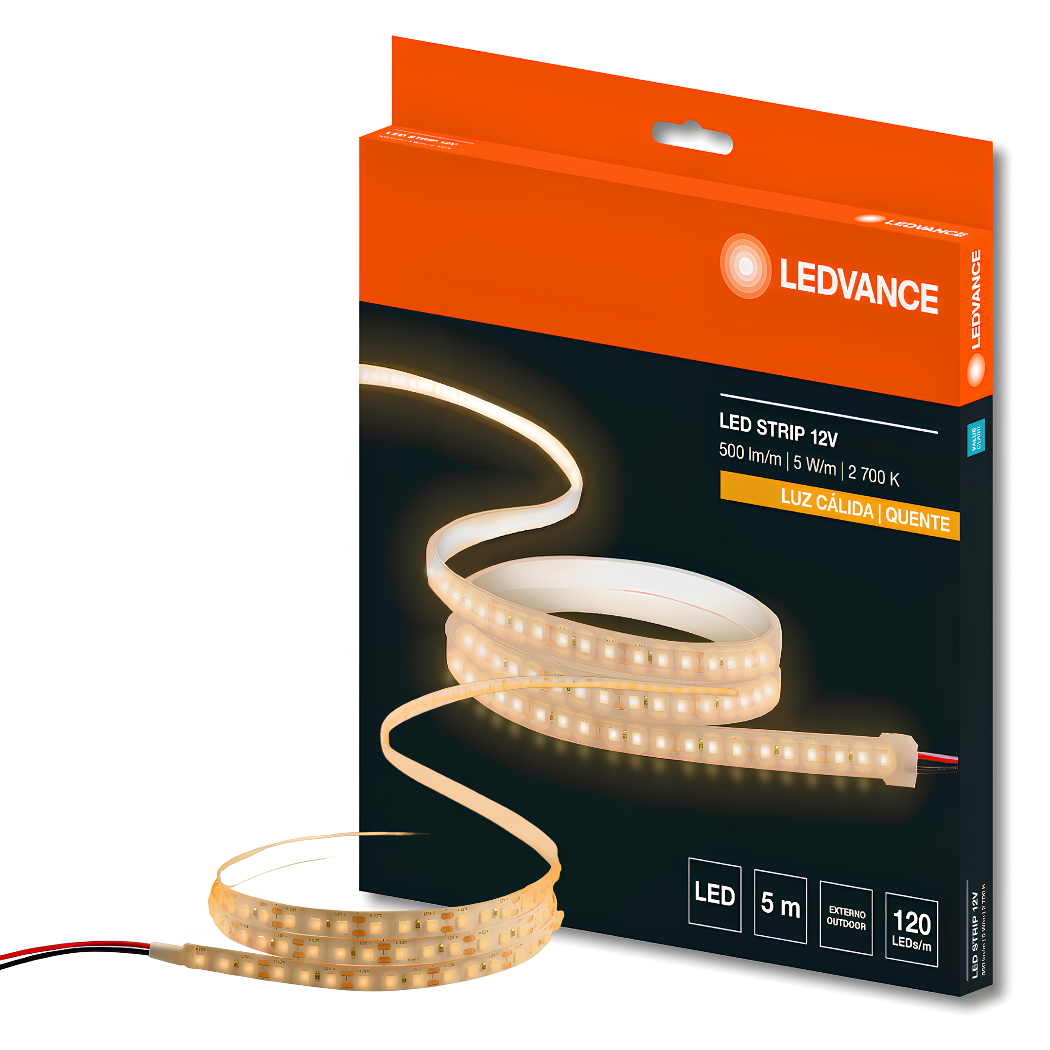 Fita Led Ecoflex 5M 5W/m 12V Ip65 500Lm/m Ledvance
