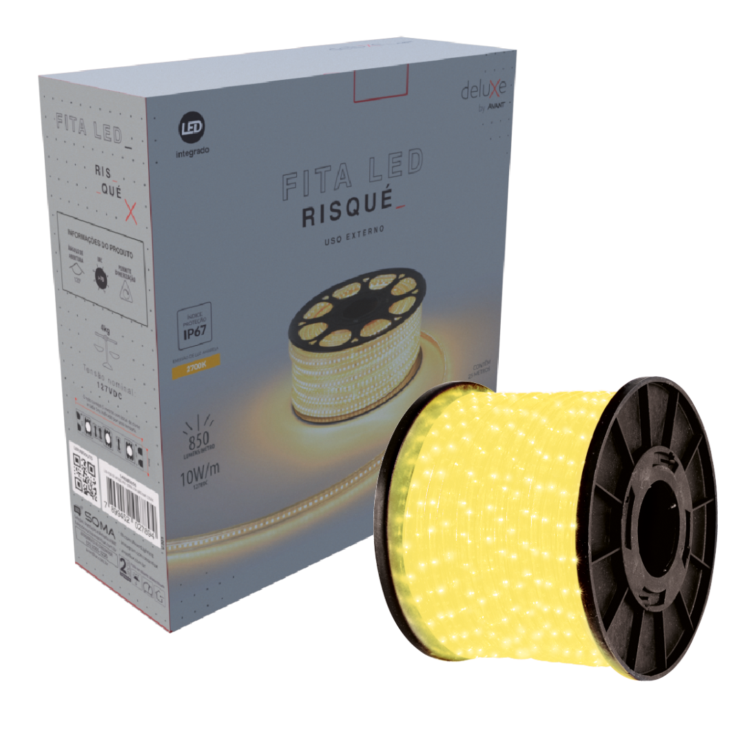 Fita Led Externa Risque 25 Metros 10W 127V IP67 850Lm Avant
