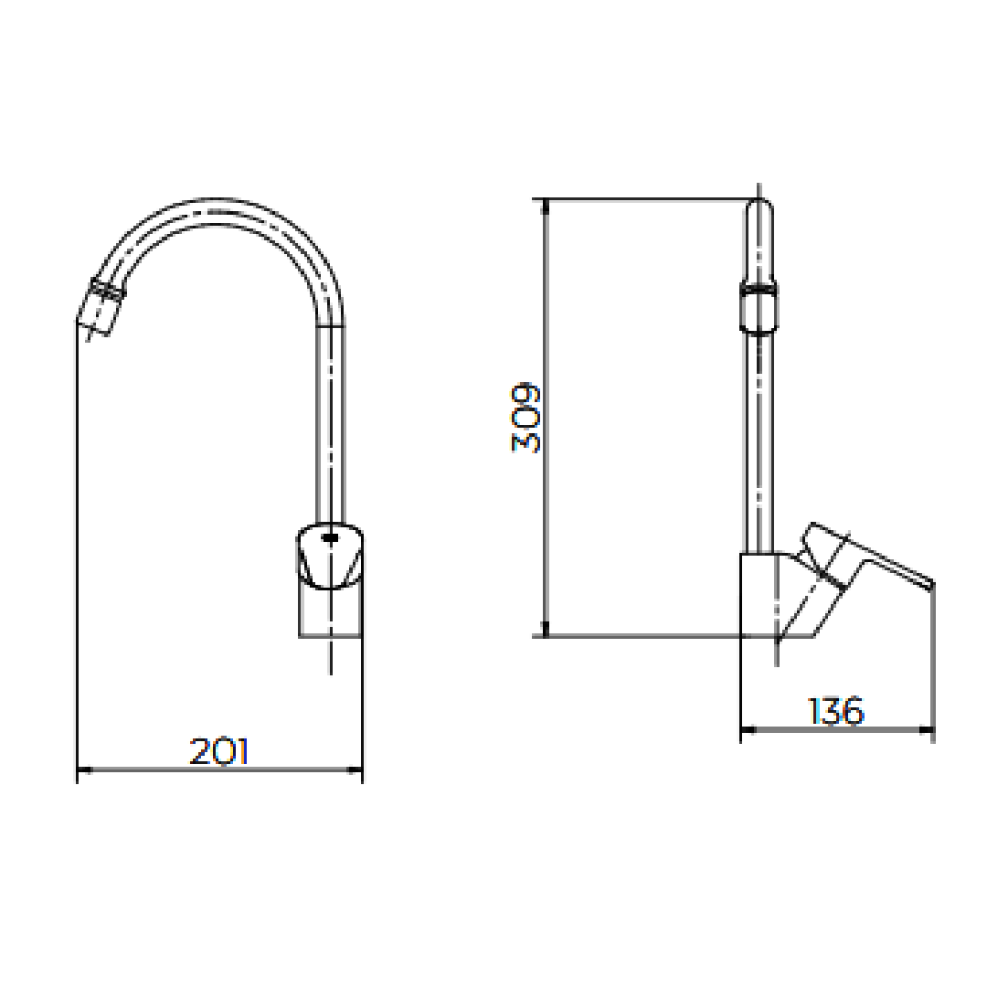 Misturador Monocomando Mesa Para Cozinha Gali Chrome 00934606 Docol