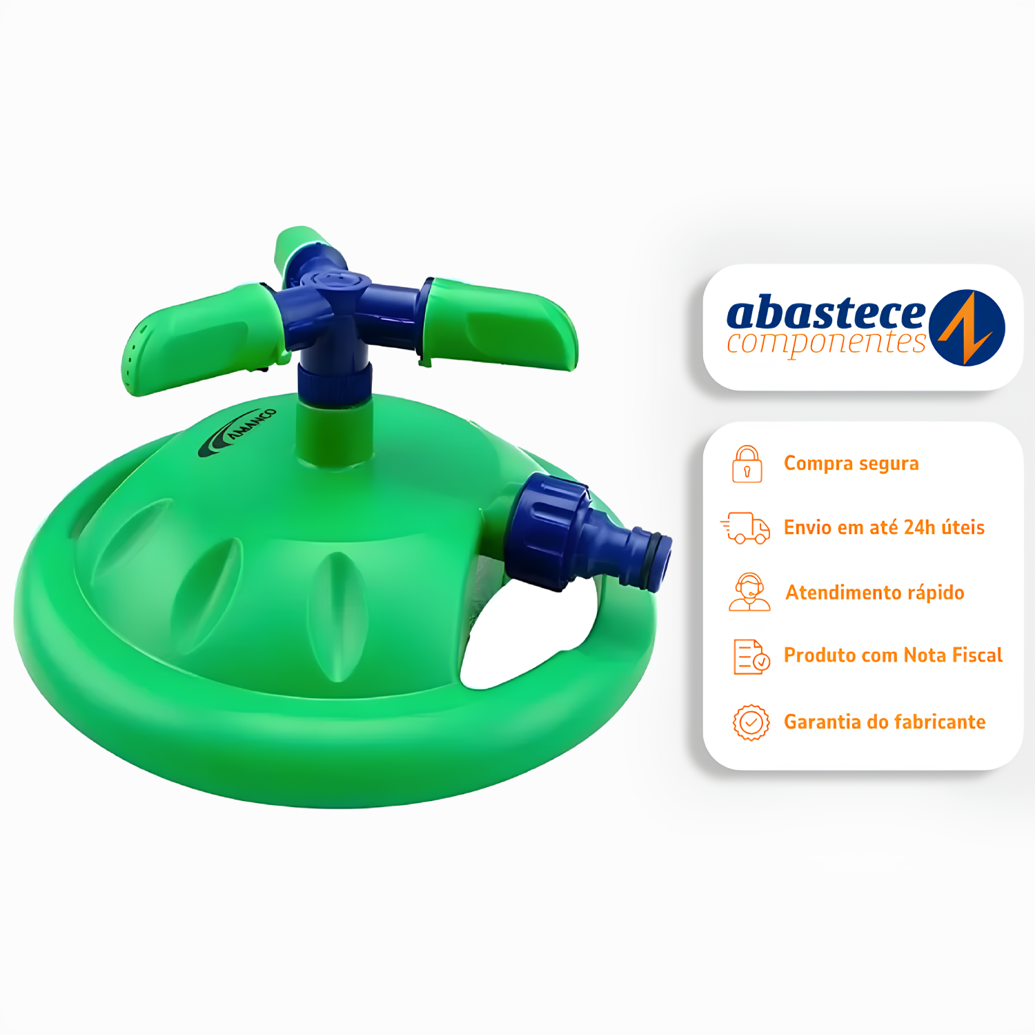 Aspersor De Base Com 3 Jatos Dn1/2 98638 Amanco