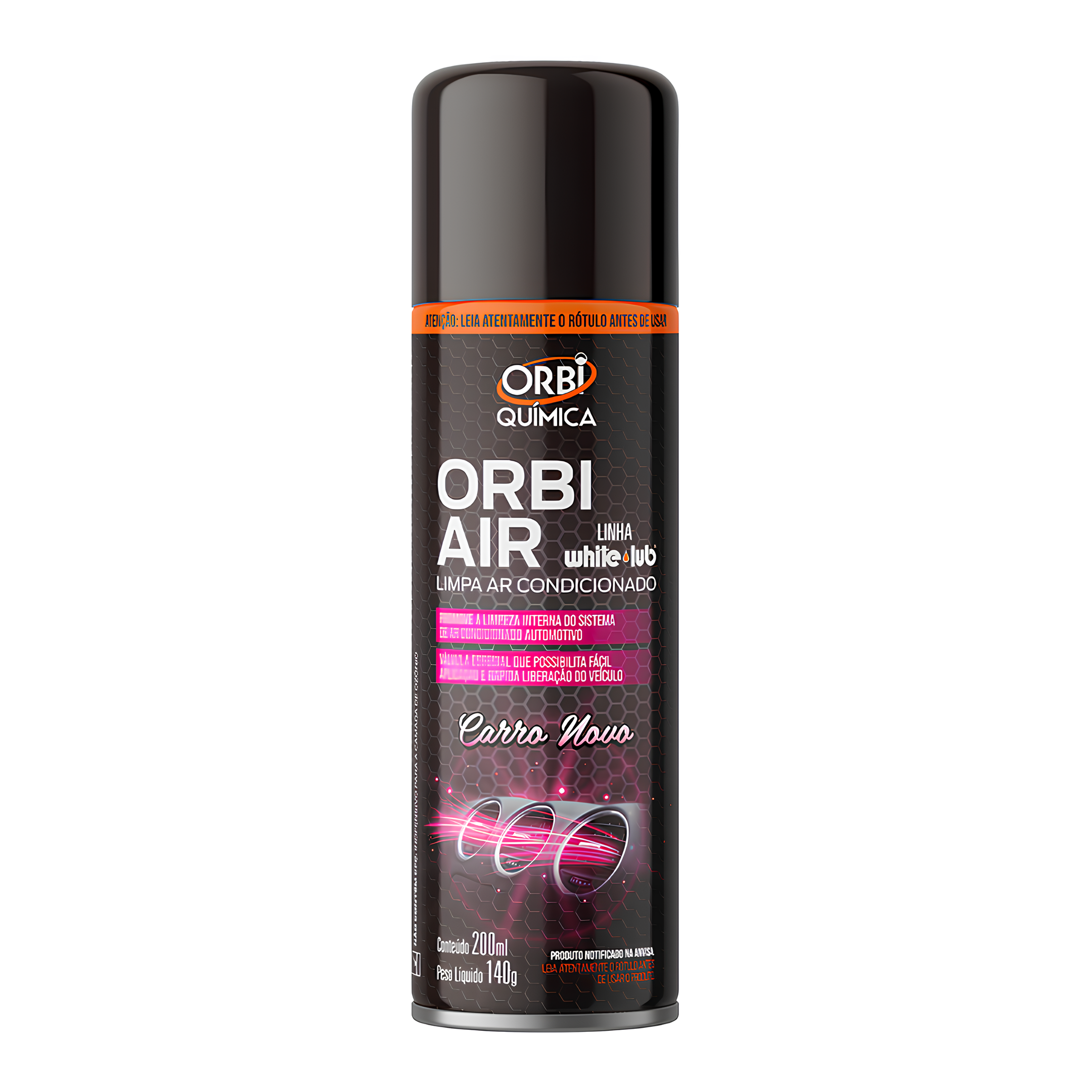 Limpa Ar Condicionado Orbi Air Carro Novo 200ML 140g Orbi Quimica