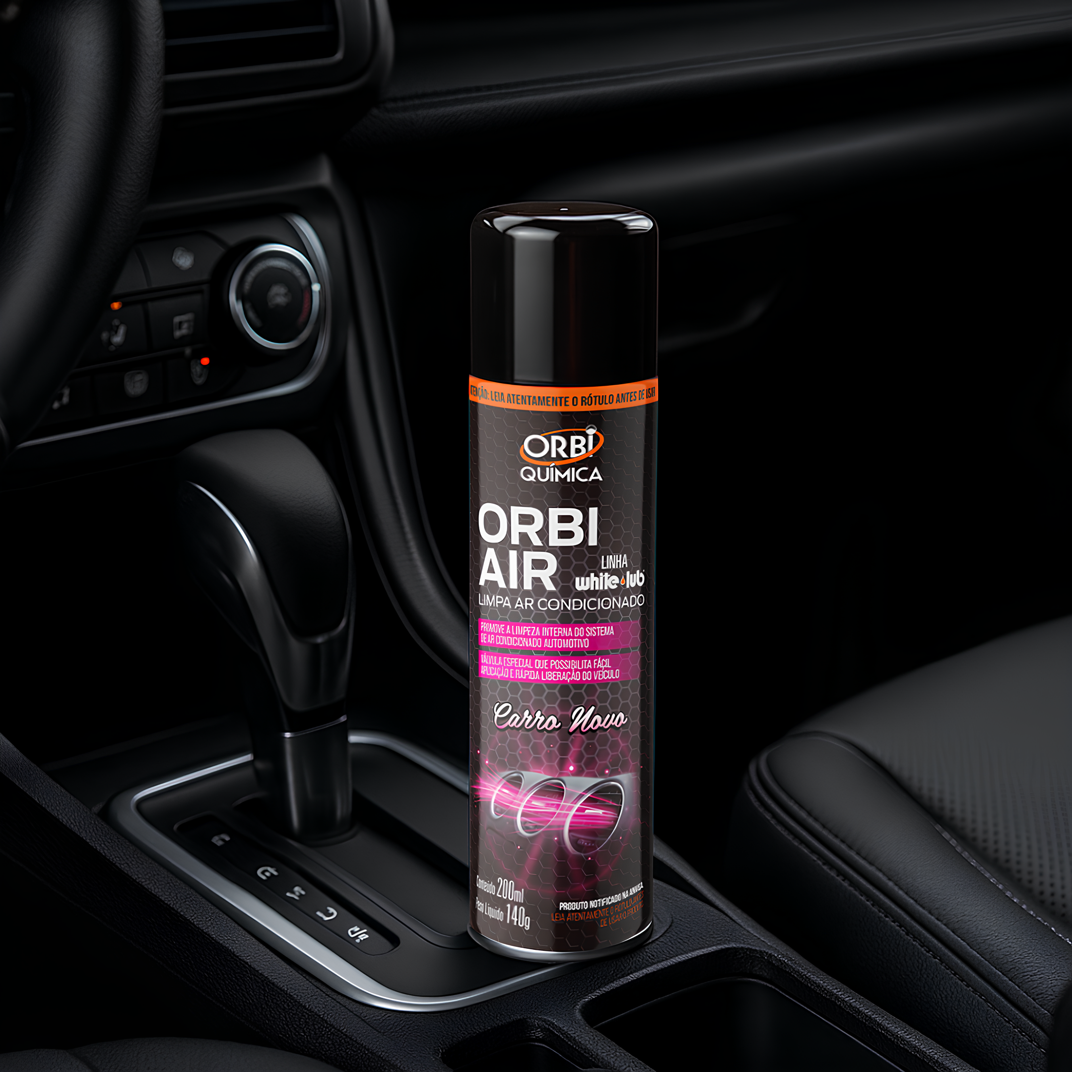 Limpa Ar Condicionado Orbi Air Carro Novo 200ML 140g Orbi Quimica