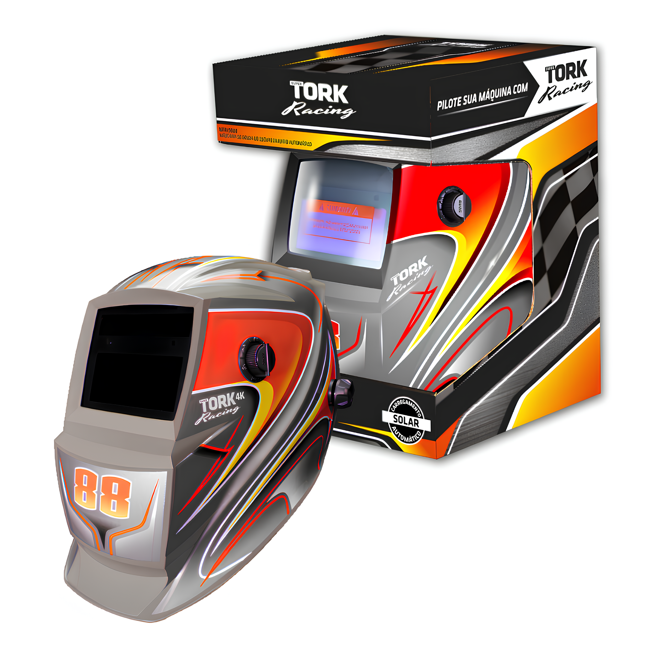 Mascara Solda Automática 4K Racing 88 C/ Escurecimento Tork