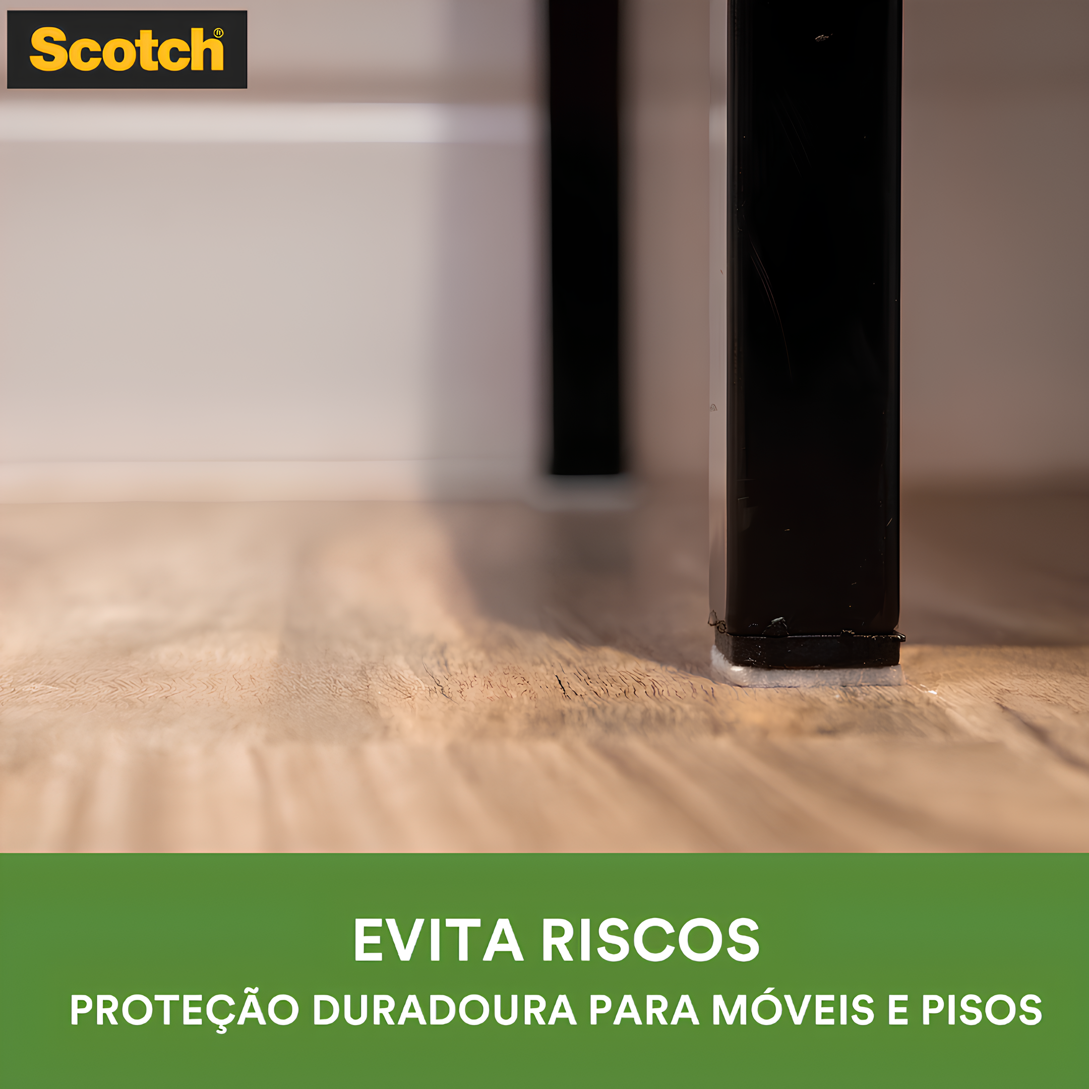 Feltro Sintético Móveis Quadrado Marrom Pequeno P 3M Scotch