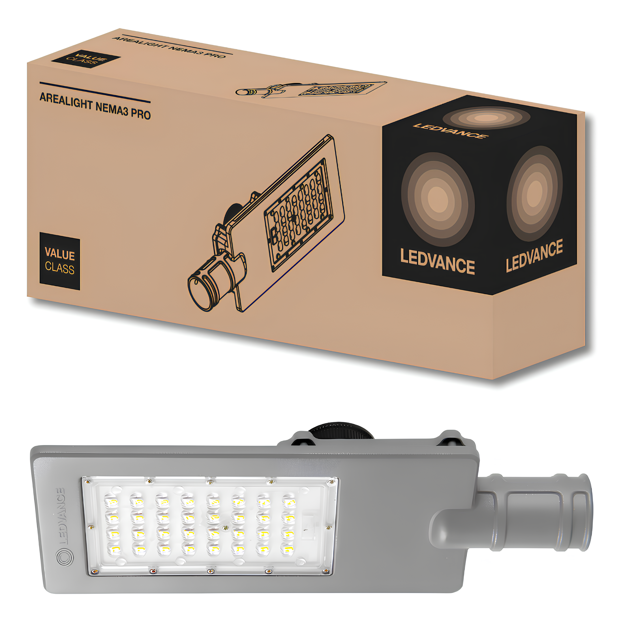Luminaria Led Publica Arealight Nema3 Pro 55W 7425Lm Ledvance