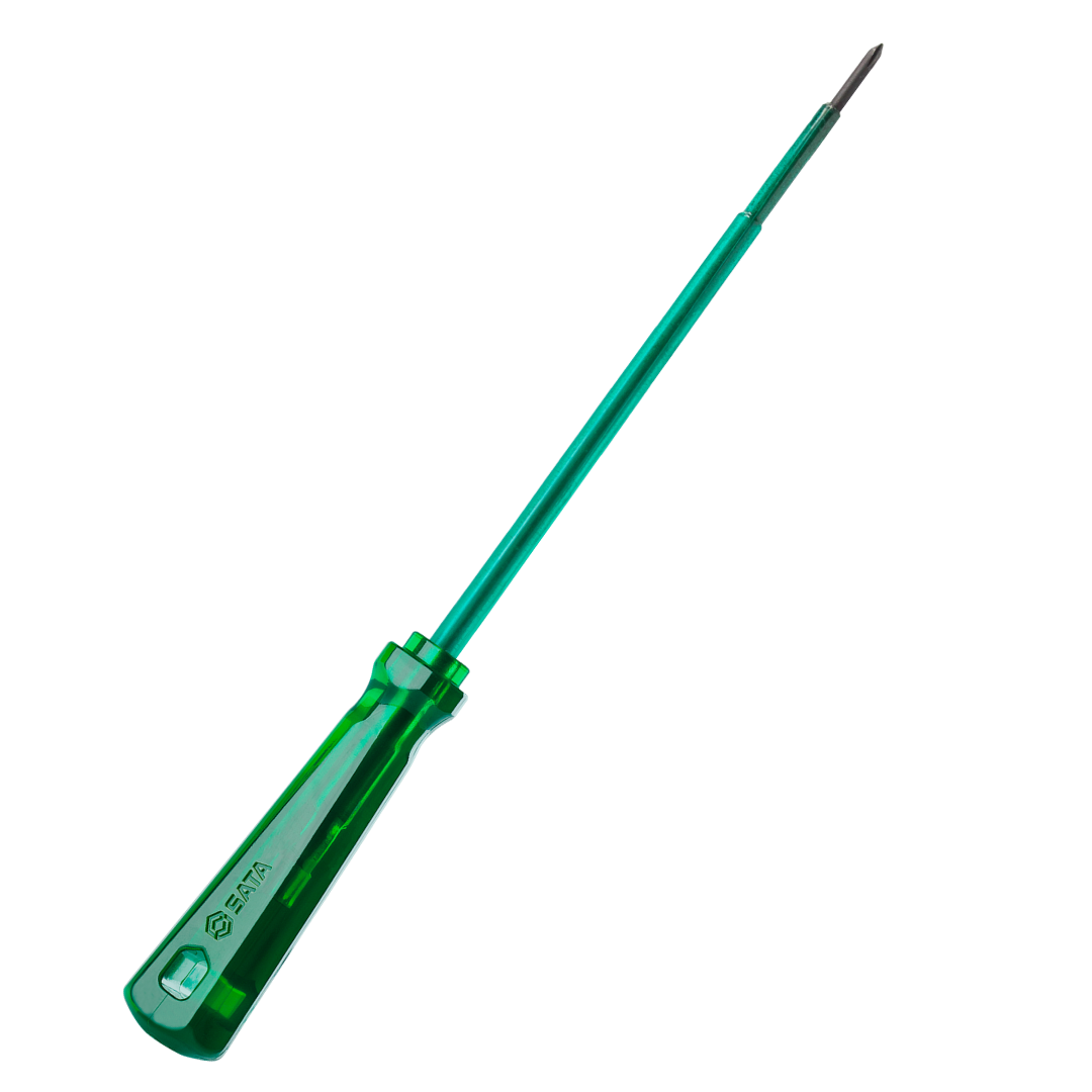 Chave Phillips Isolada Com Cabo Pvc Verde 1/8X6 St61433 Sata