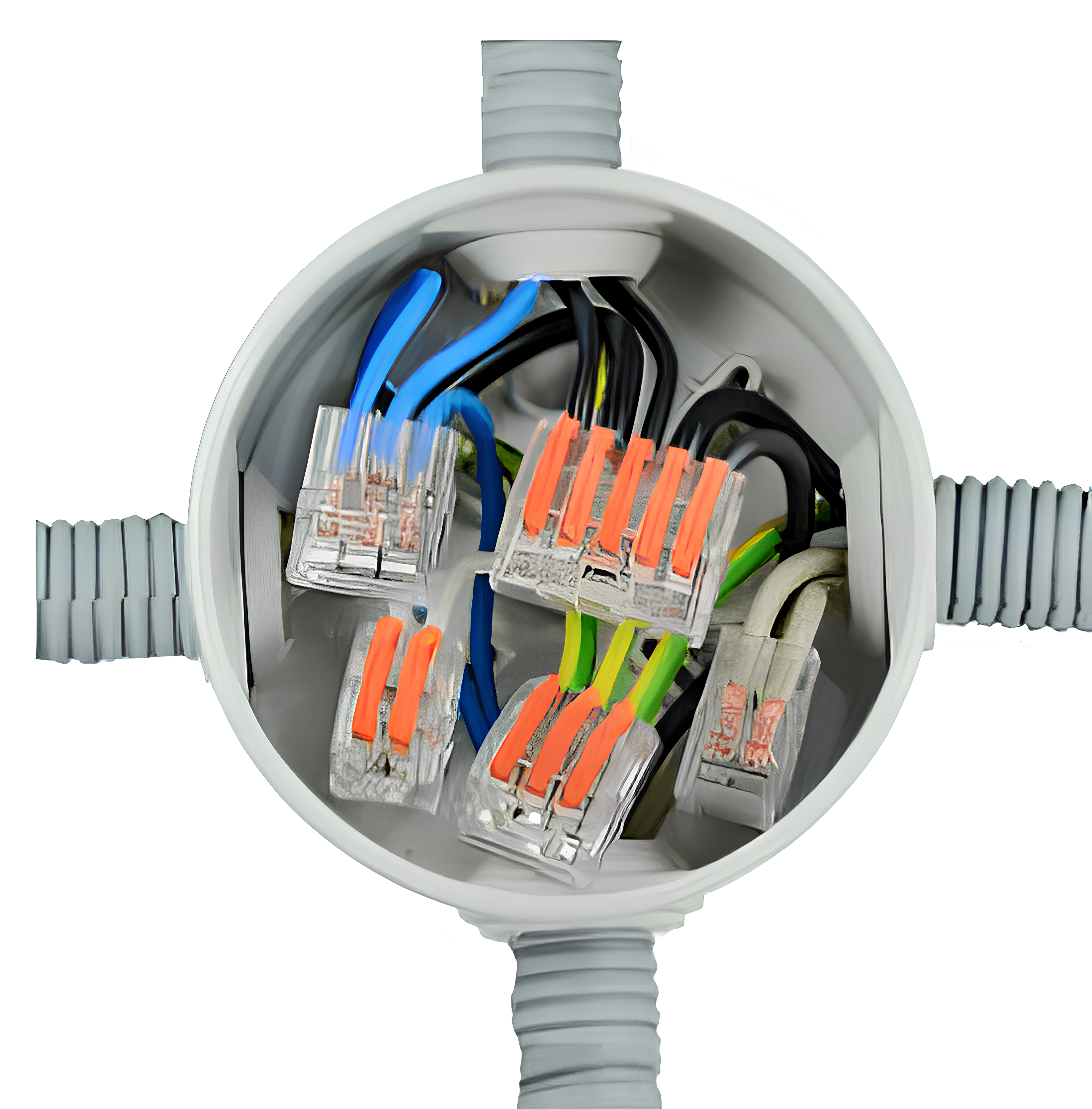 Conector De Emenda 5 Vias 4Mm Pacote Com 5 Peças Eletrokit
