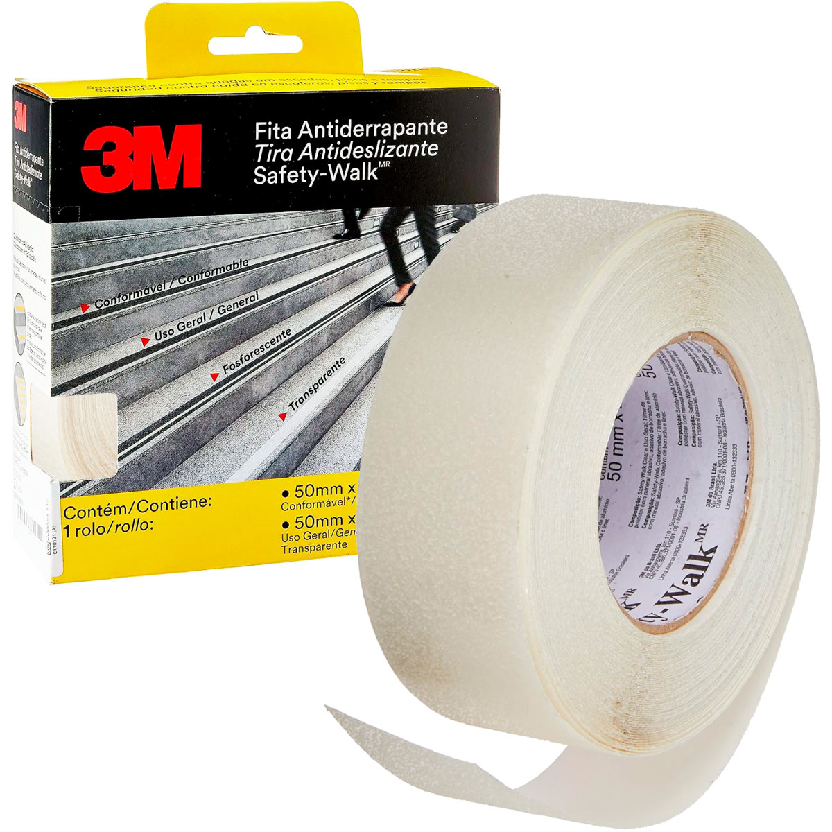Fita Antiderrapante Transparante 50x20Mm Safety Walk 3M