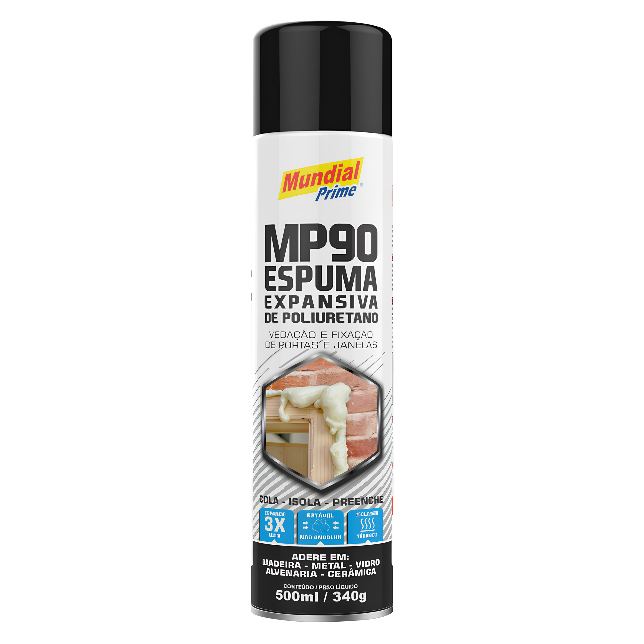Espuma De Poliuretano 500Ml 340G AE05000004 Mundial Prime