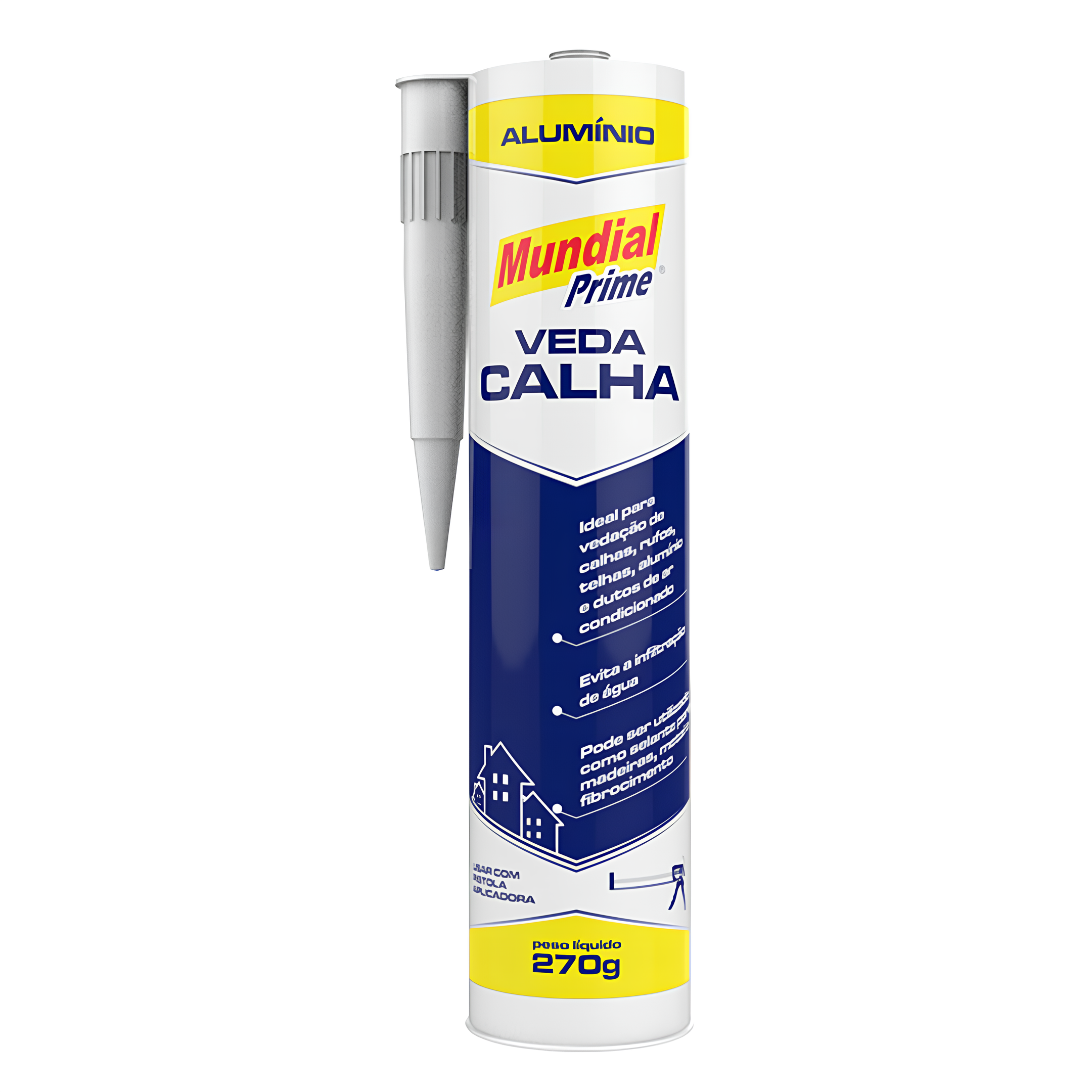 Veda Calha Alumínio 300Ml 270G LI05000009 Mundial Prime