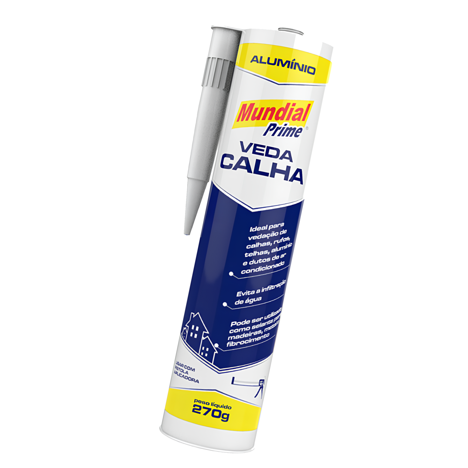 Veda Calha Alumínio 300Ml 270G LI05000009 Mundial Prime