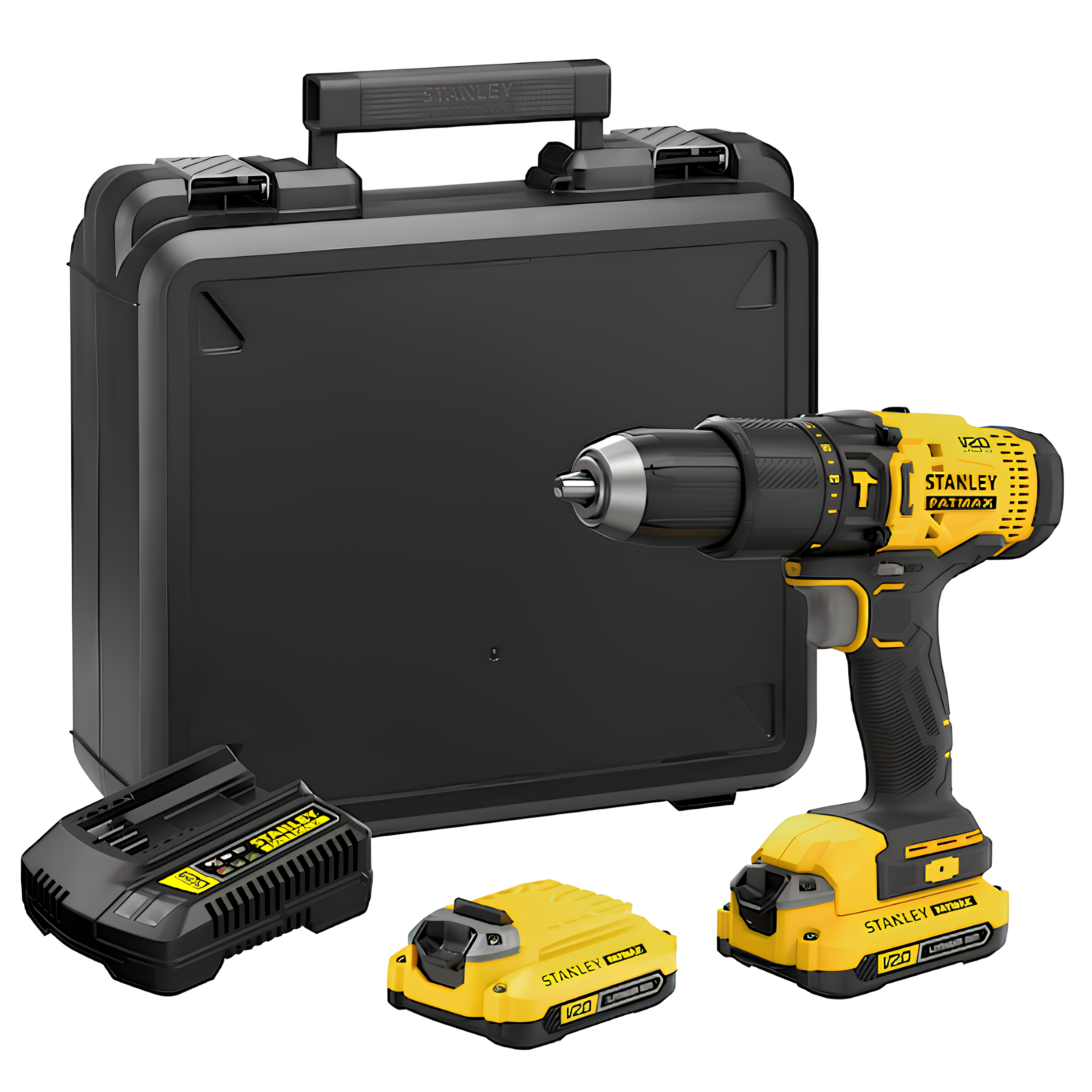 Parafusadeira Furadeira de Impacto 1/2" 20V e Maleta Stanley