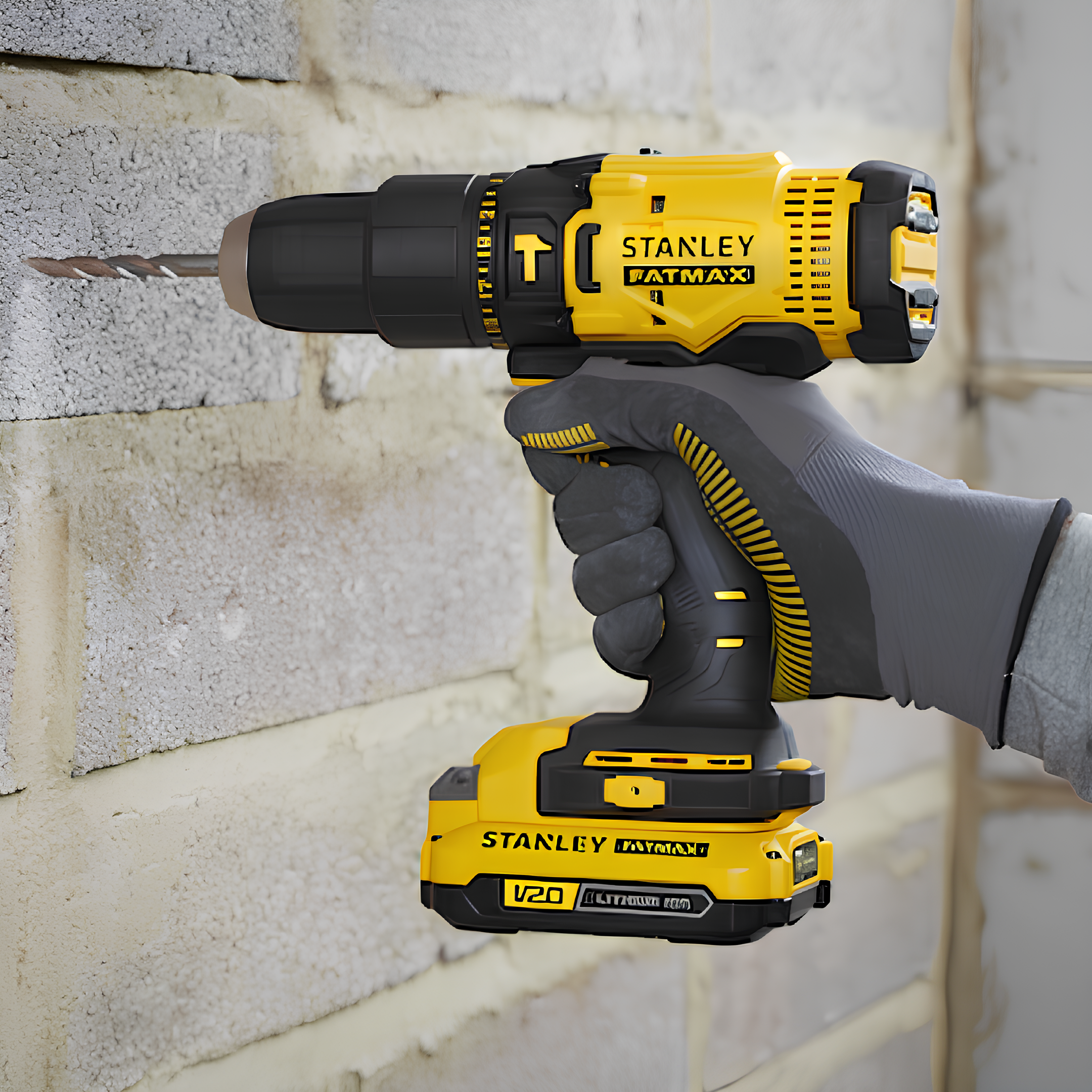 Parafusadeira Furadeira de Impacto 1/2" 20V e Maleta Stanley
