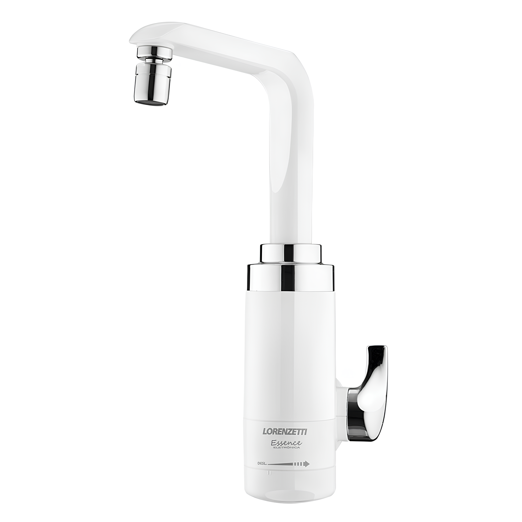 Torneira Eletrica Mesa Essence Br/Cr 4600W 127V Lorenzetti