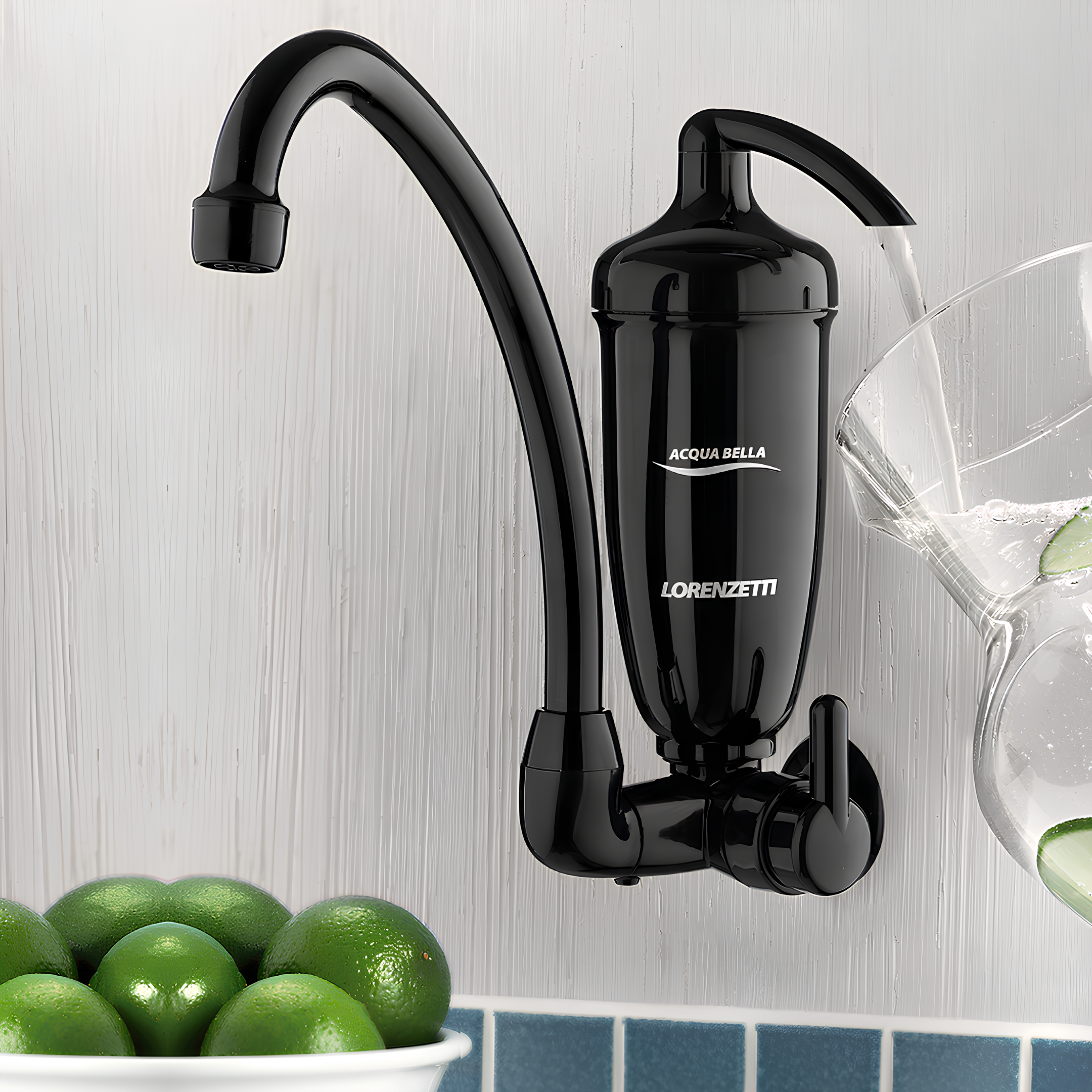 Torneira Filtro Purificador Parede Acqua Bella Pt Lorenzetti