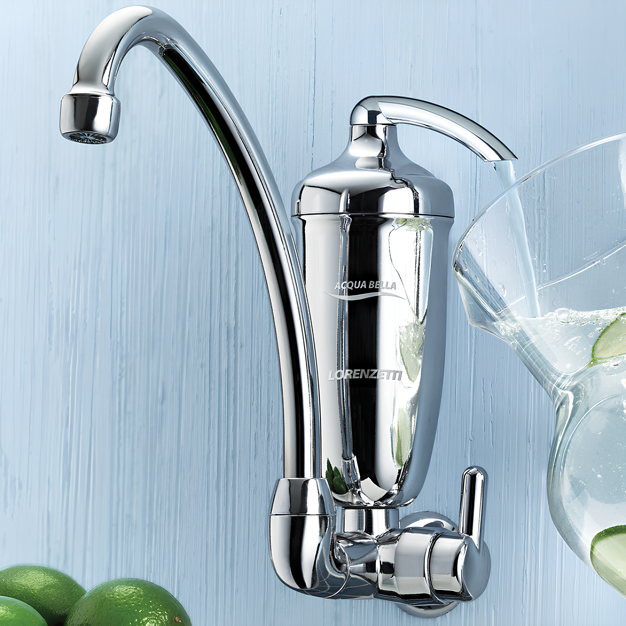 Torneira Filtro Purificador Parede Acqua Bella Cr Lorenzetti