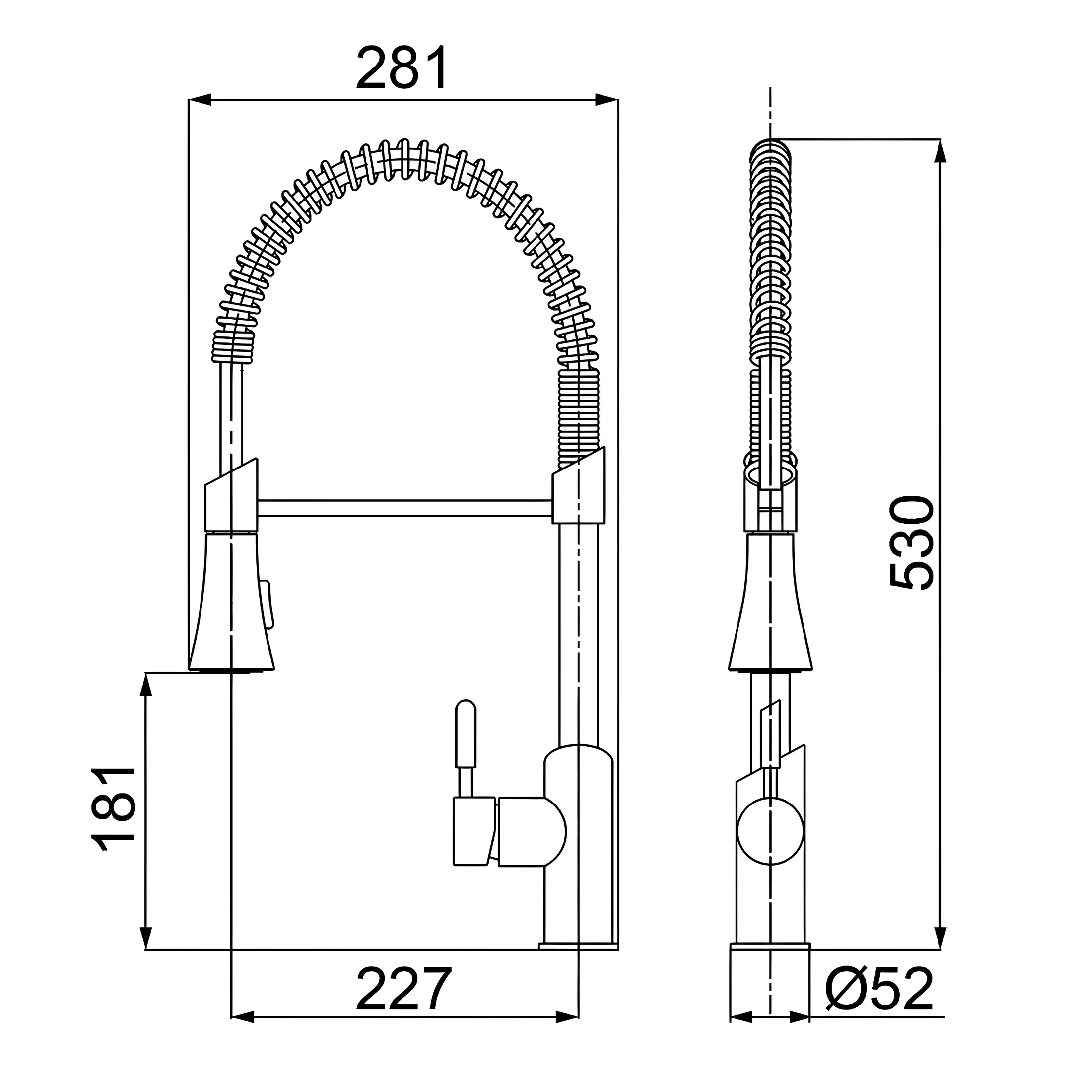 Misturador Monocomando Mesa Ducha Loren Kitchen Lorenzetti