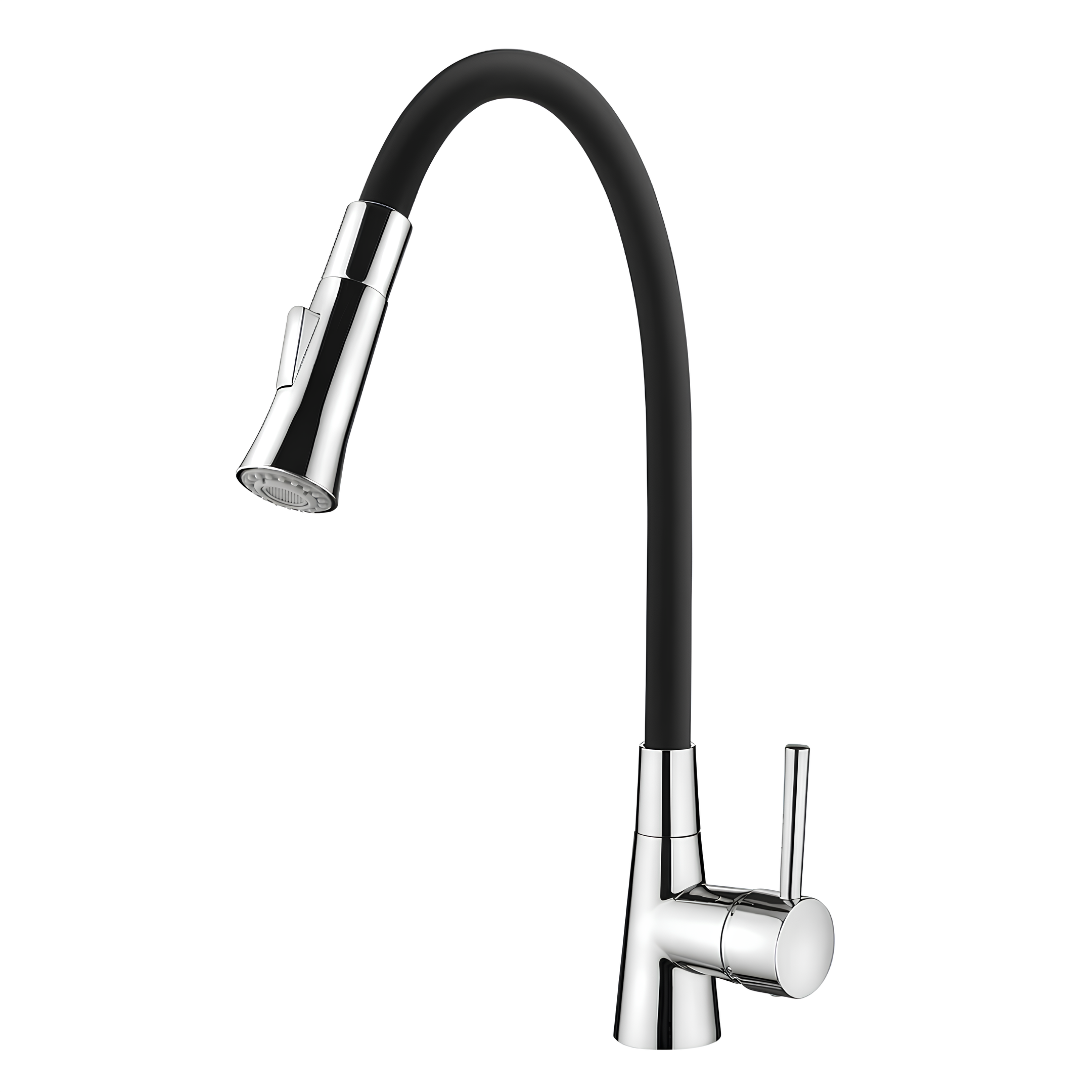 Misturador Monocomando Bica Flexivel Preto 2257 B27 Lorenzetti