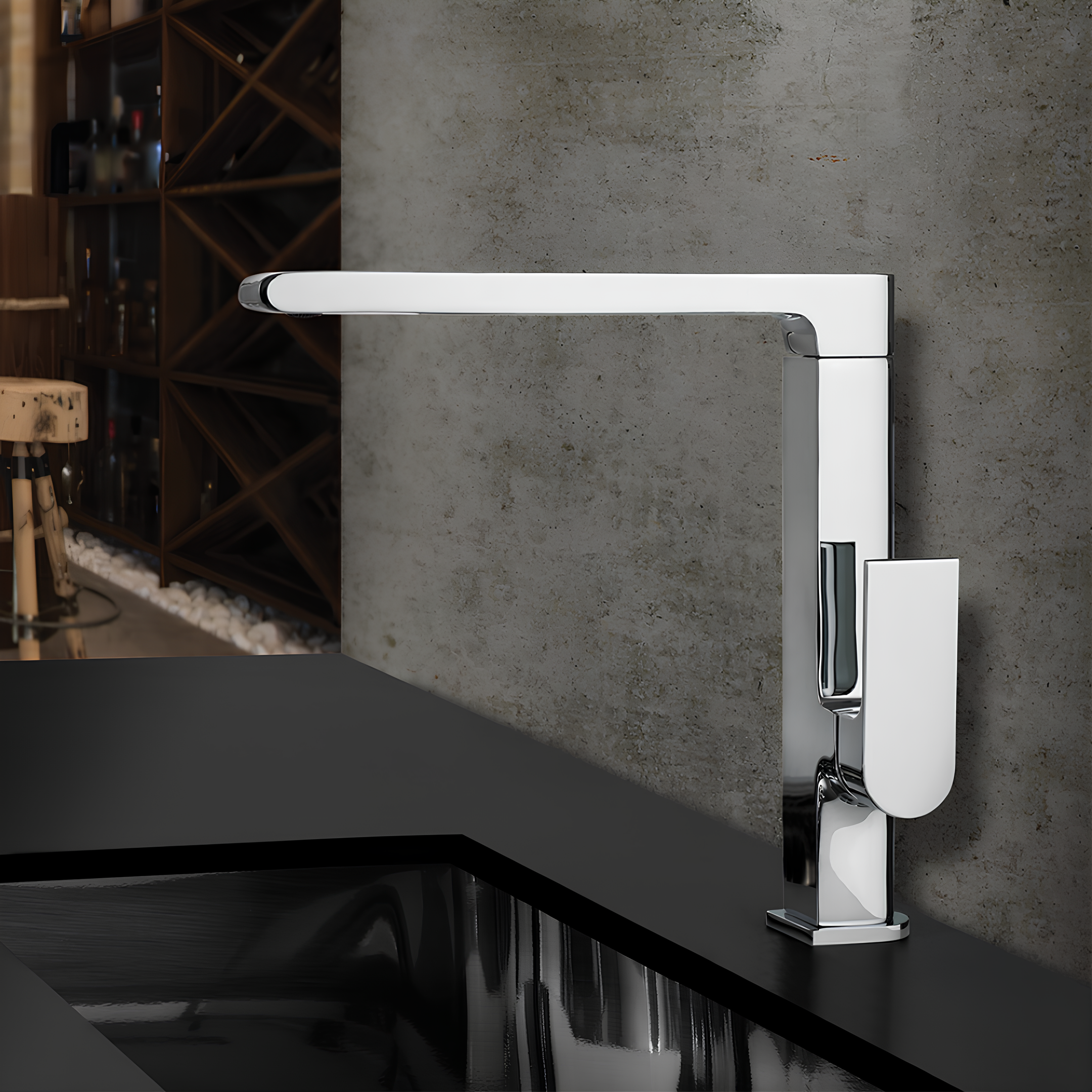 Misturador Monocomando Cozinha de Mesa Like Cromado Lorenzetti