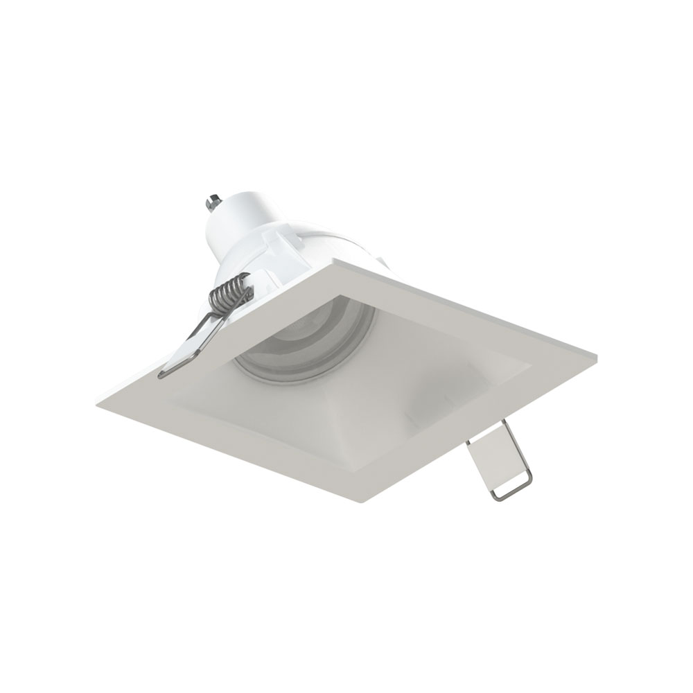 Spot Quadrado Embutir Angular Face Recuado MR16 Branco 36° Saveenergy
