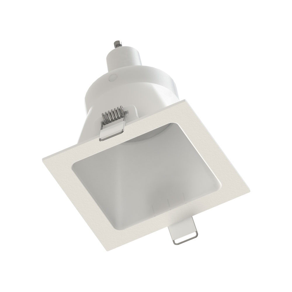 Spot Quadrado Embutir Face Recuado Hide MR16 Branco Saveenergy