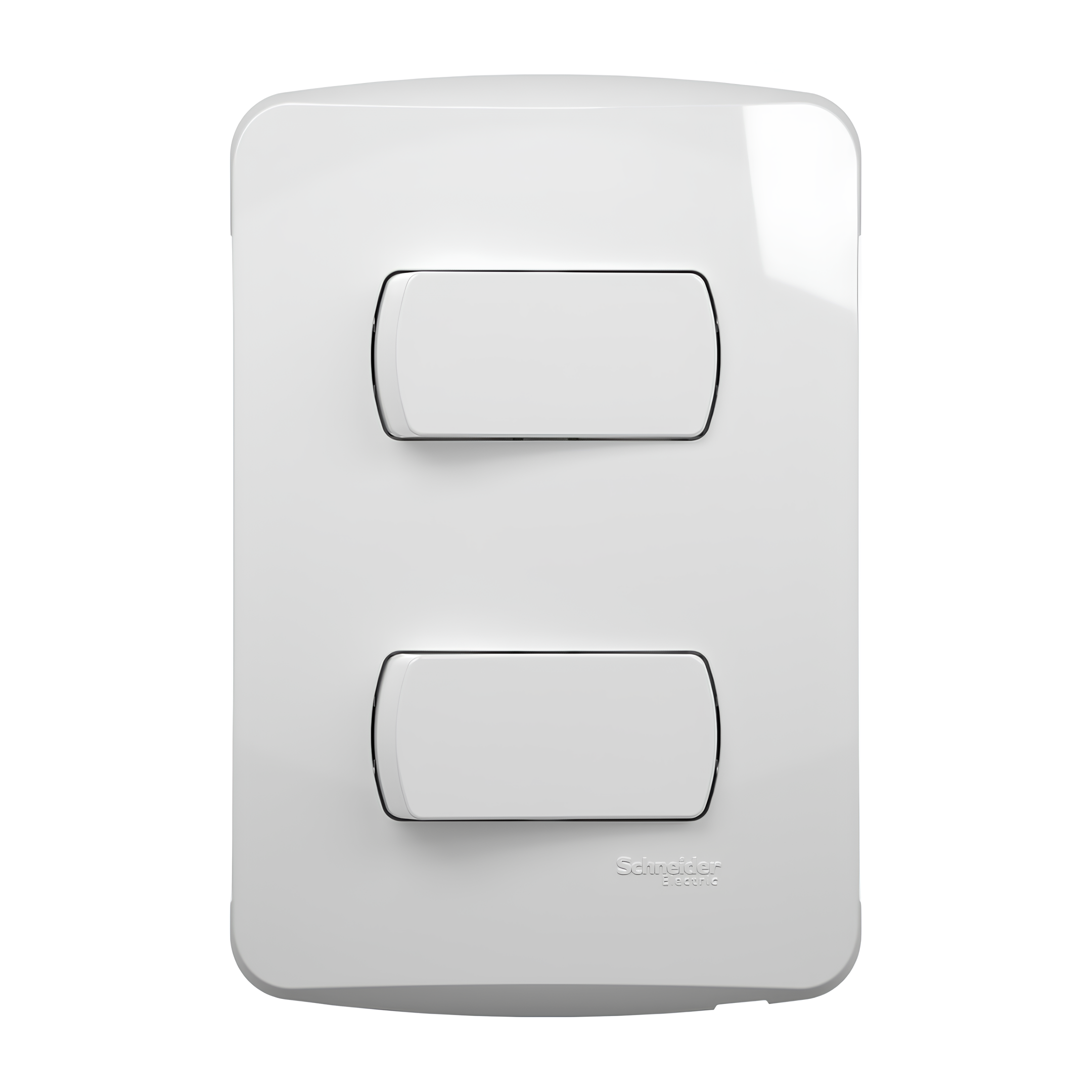 Conjunto 2 Interruptores Simples 10A 250V Branco Miluz Schneider