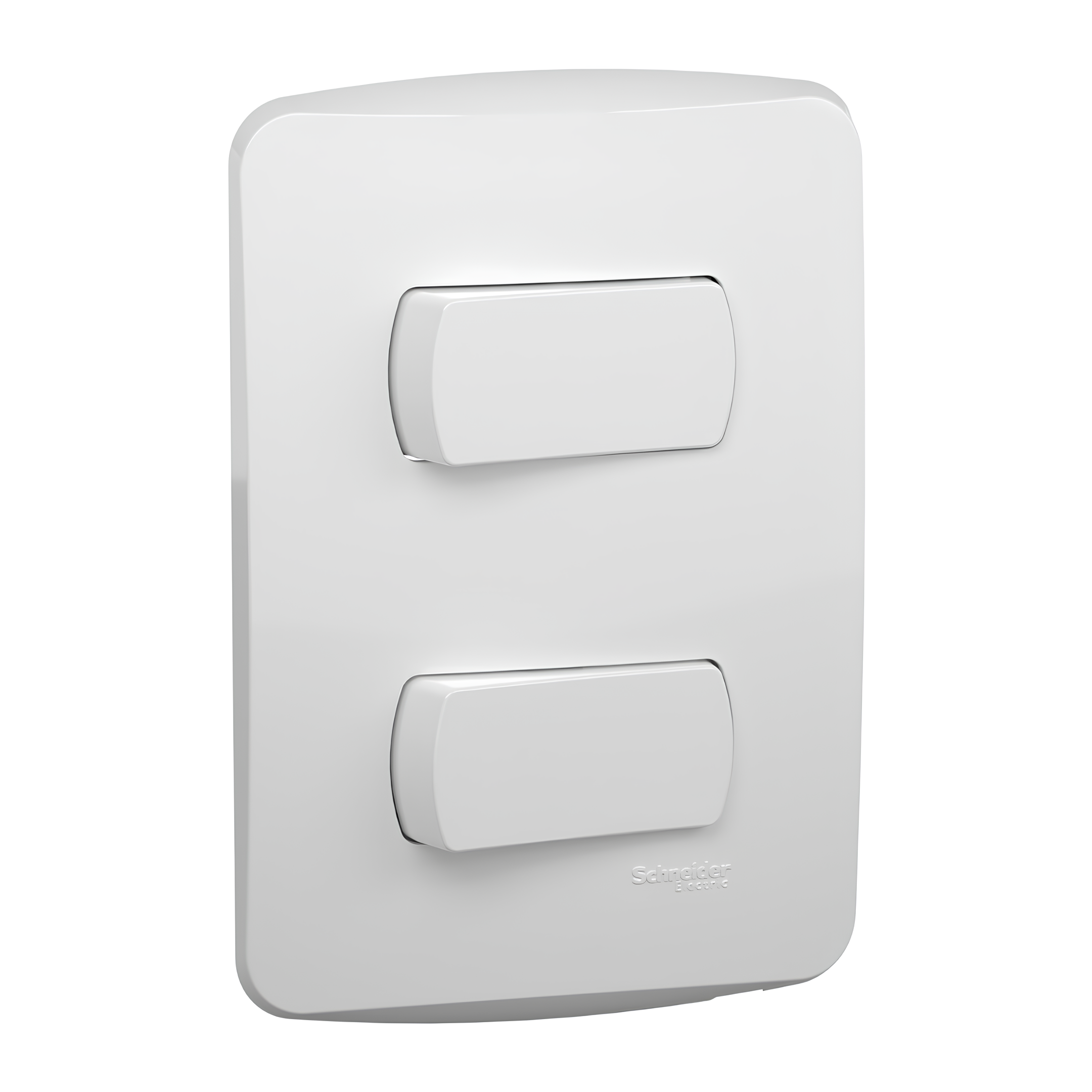 Conjunto 2 Interruptores Simples 10A 250V Branco Miluz Schneider