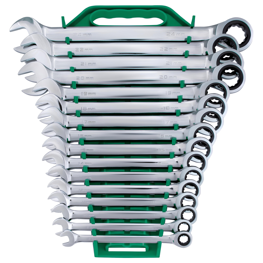 Jogo De Chave Combinada Catraca 1/4” A 1” 13 Peças St09040g Sata