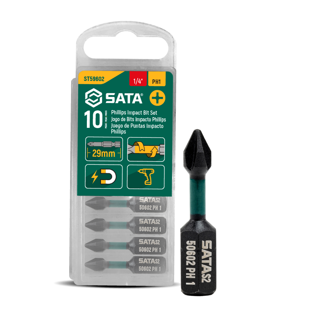 Bit Impacto Phillips #1 29Mm 10Pc St59602 Sata