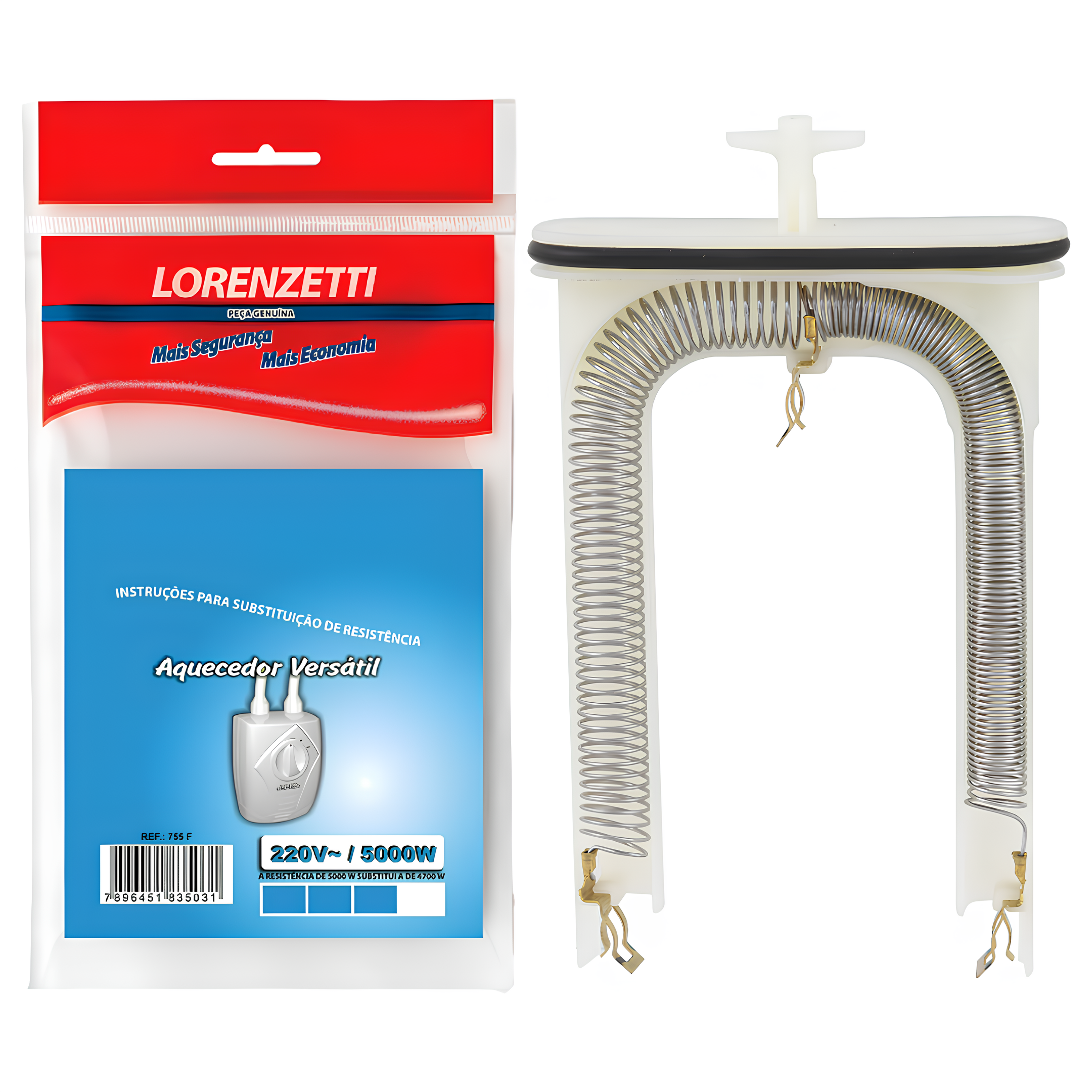 Resistência Aquecedor Versátil 755-F 5000W 220V Lorenzetti